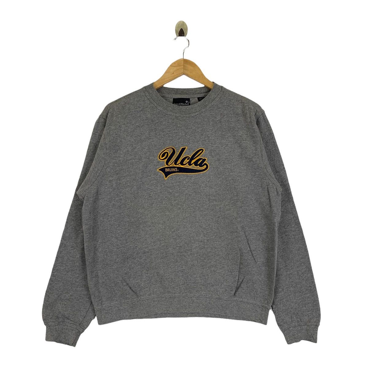 image of American College x Collegiate Vintage Ucla Bruins University Big Logo Sweatshirt Pullover in Grey (