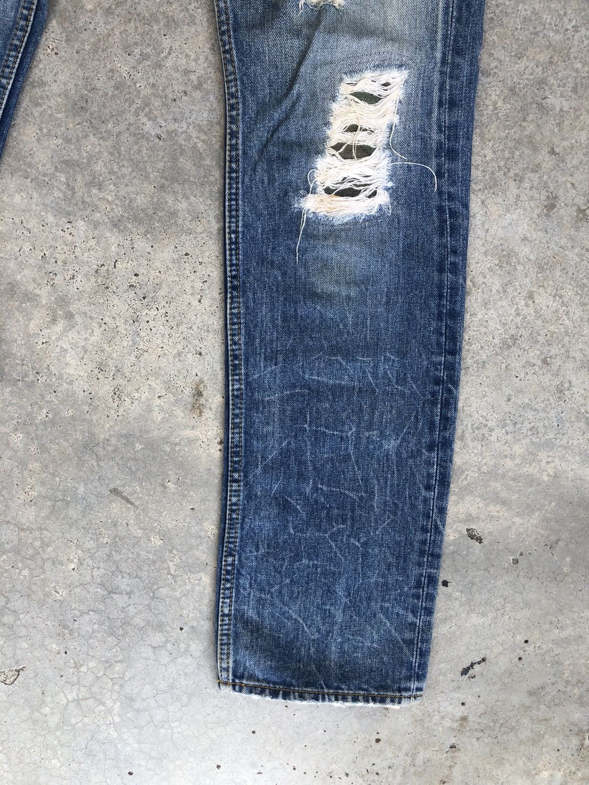 Japanese Brand Japanese Antgauge Double Waist Distressed Jeans Size US 30 / EU 46 - 7 Thumbnail