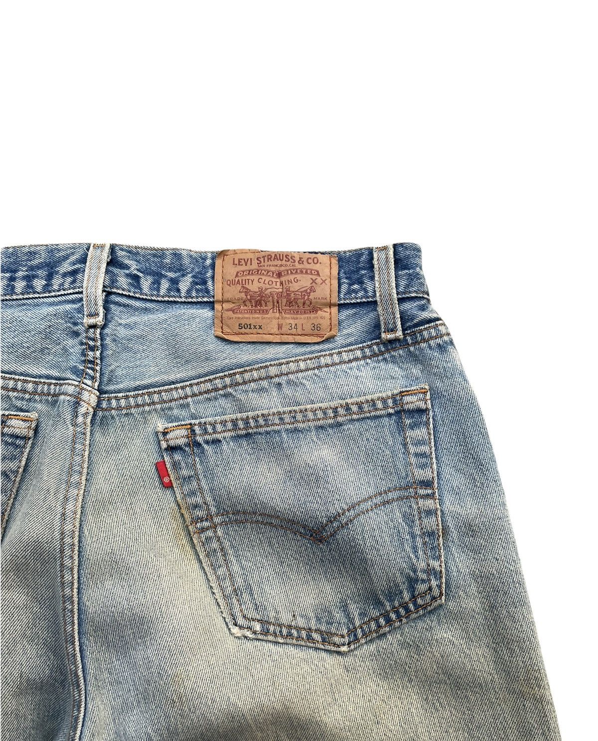 Levi's × Levi's Vintage Clothing Vintage Levi’s 501XX e Single R 1994 Usa Faded Wash Denim 31 Size US 30 / EU 46 - 12 Thumbnail