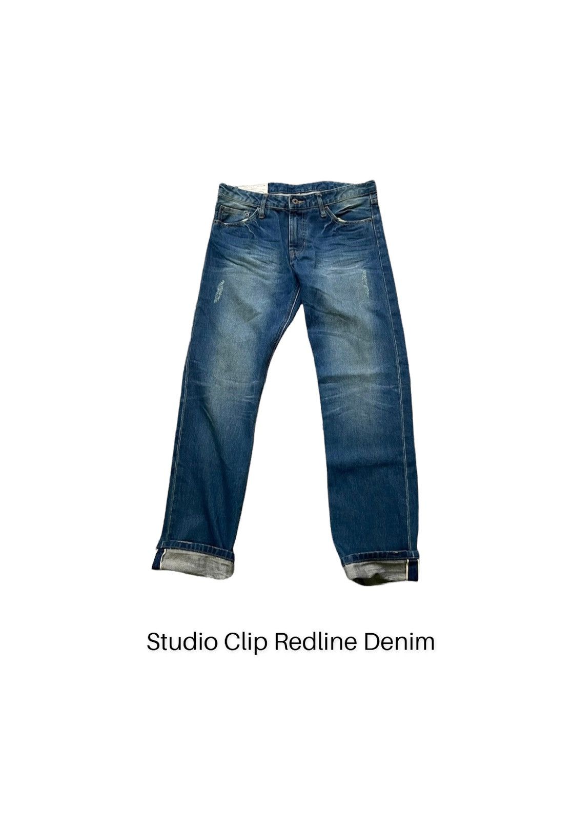 image of If Six Was Nine Stealsstudio Clip Redline Denim in Blue, Men's (Size 32)