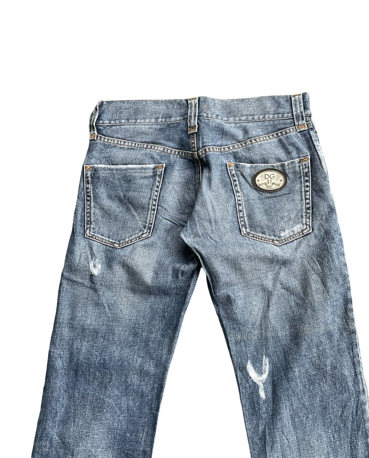 Dolce & Gabbana Vintage D&G Aging Distresed Denim Size US 33 - 10 Thumbnail