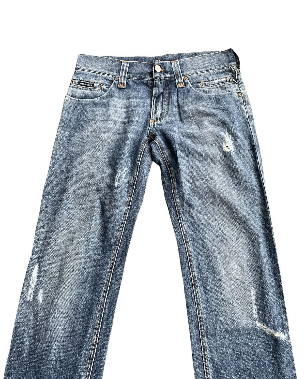 Dolce & Gabbana Vintage D&G Aging Distresed Denim Size US 33 - 4 Thumbnail
