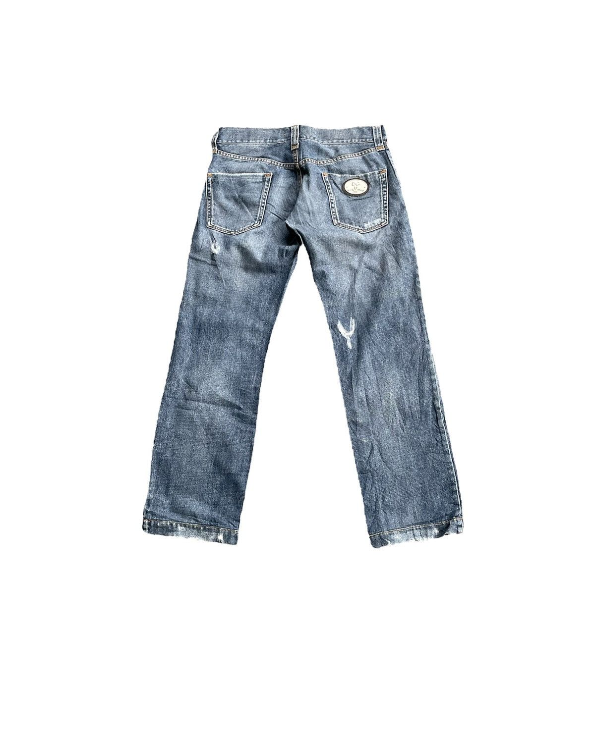 Dolce & Gabbana Vintage D&G Aging Distresed Denim Size US 33 - 9 Thumbnail