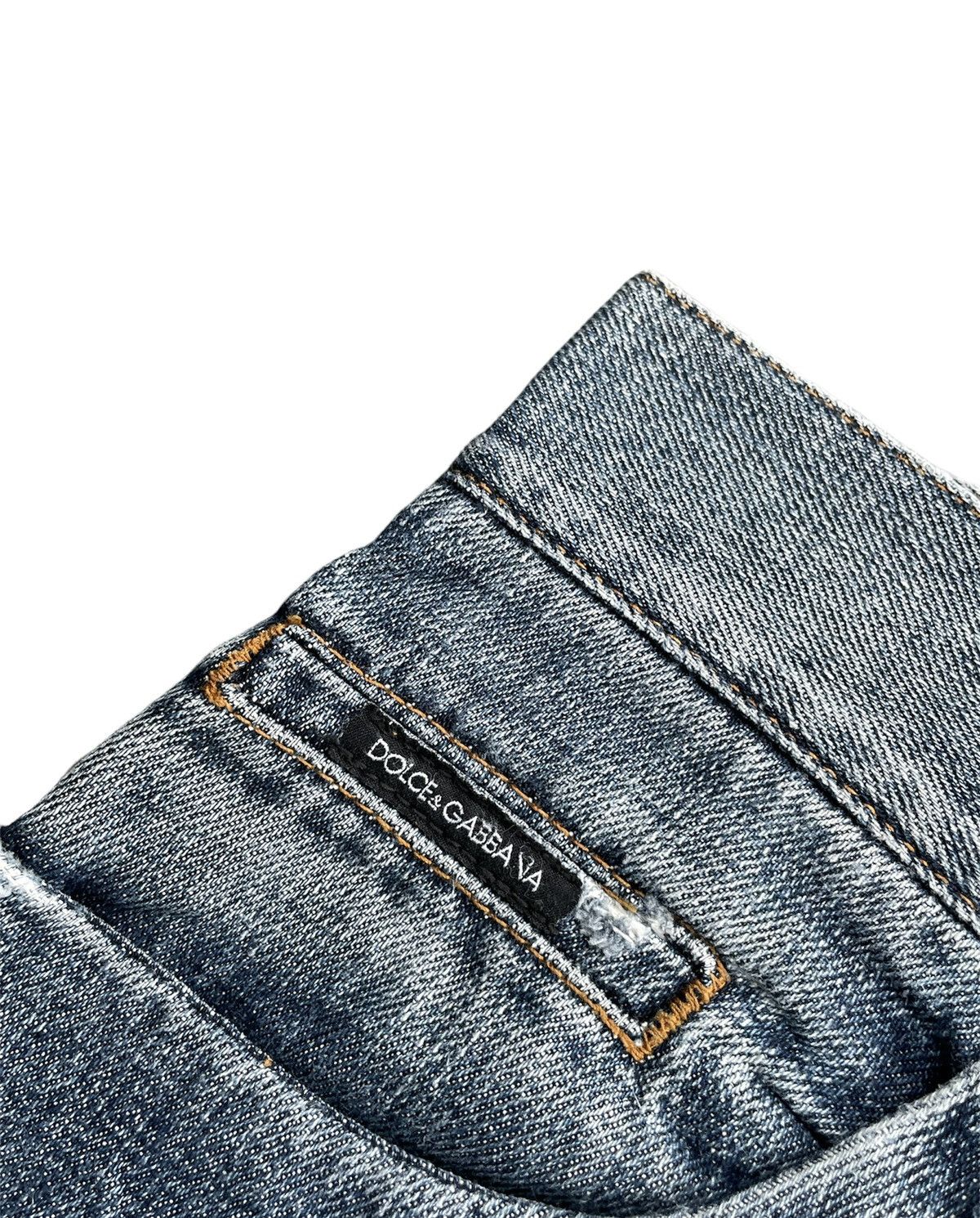 Dolce & Gabbana Vintage D&G Aging Distresed Denim Size US 33 - 8 Thumbnail