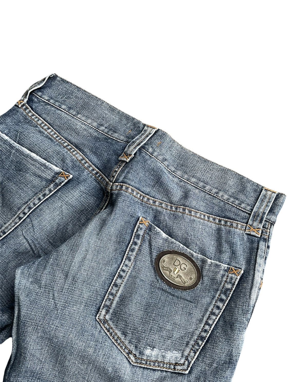 Dolce & Gabbana Vintage D&G Aging Distresed Denim Size US 33 - 11 Thumbnail