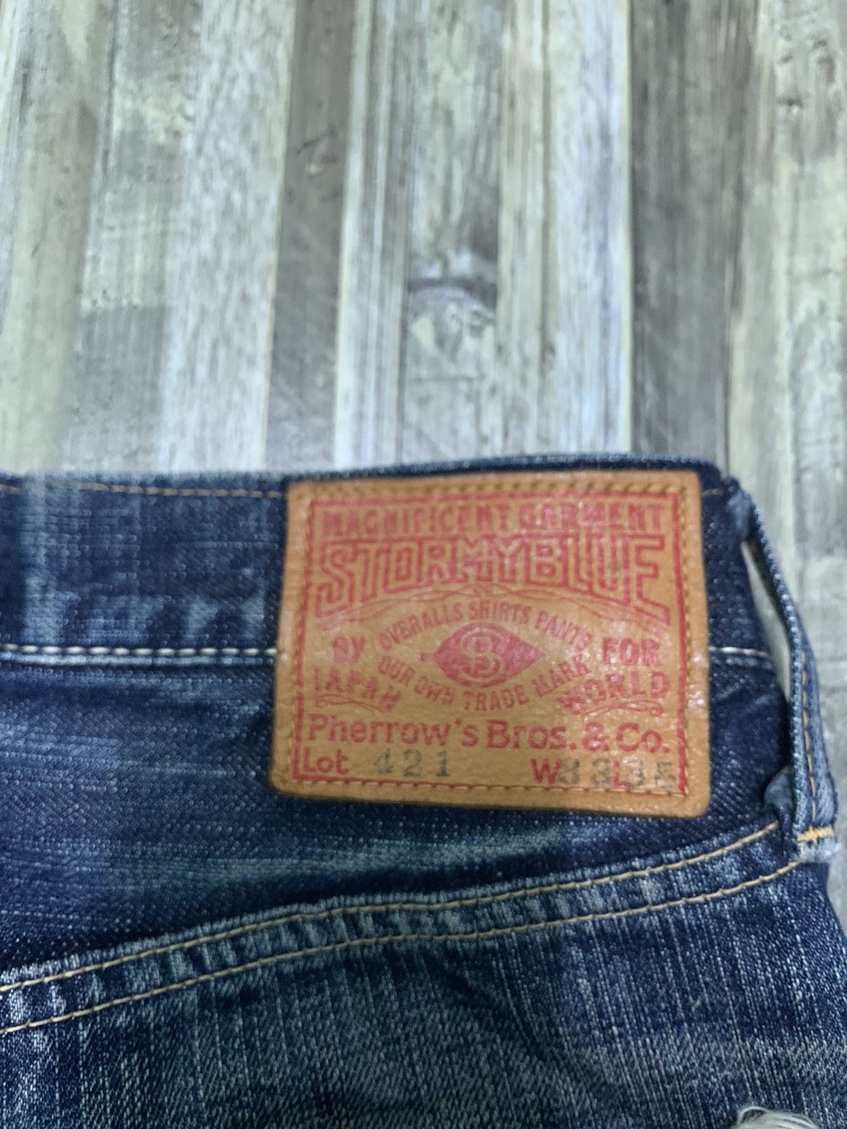 Pherrow's Nice Magnificent Garment Stormyblue Pherrow’s Selvedges Size US 33 - 17 Thumbnail