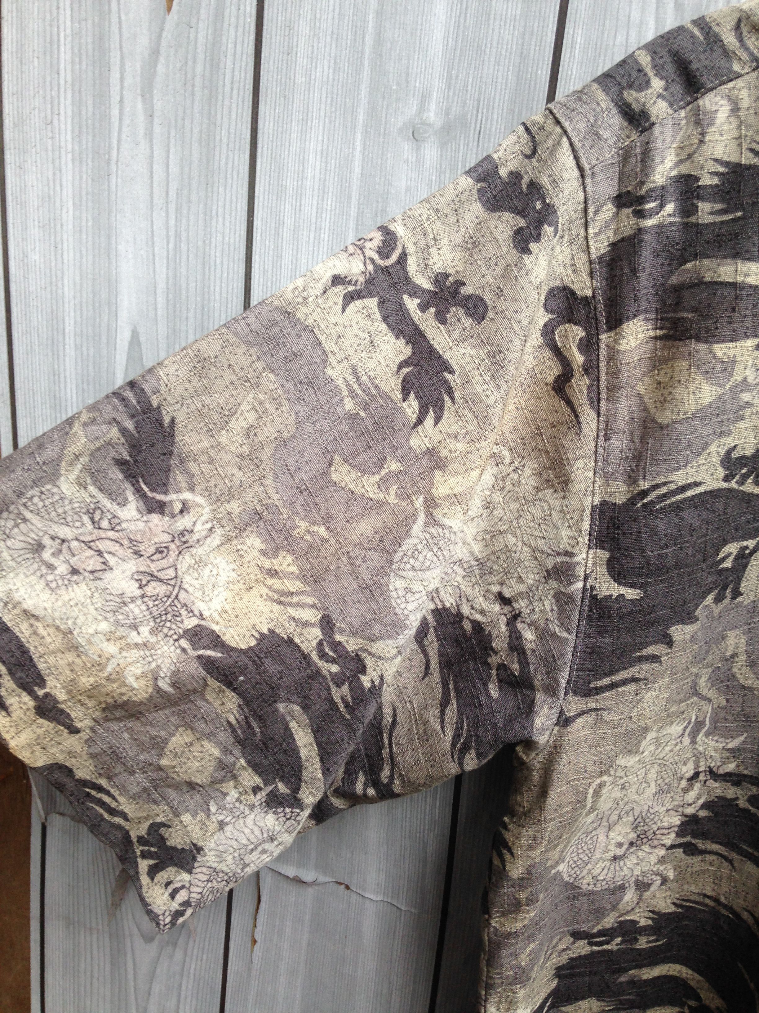 Japanese Brand Dragon Abstract Tribal Overall Print Shirt Size US M / EU 48-50 / 2 - 9 Thumbnail
