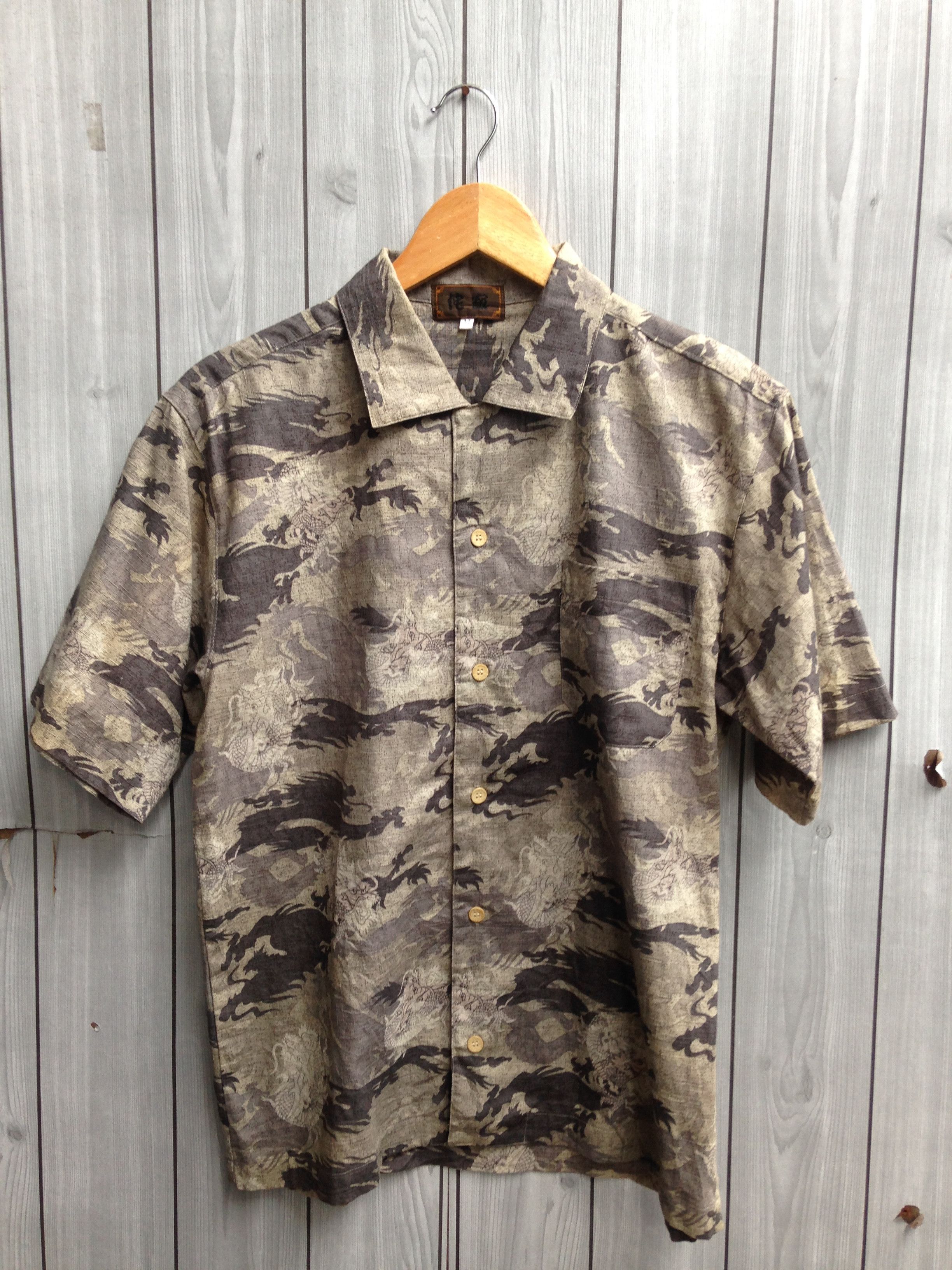 Dragon Abstract Tribal Overall Print Shirt