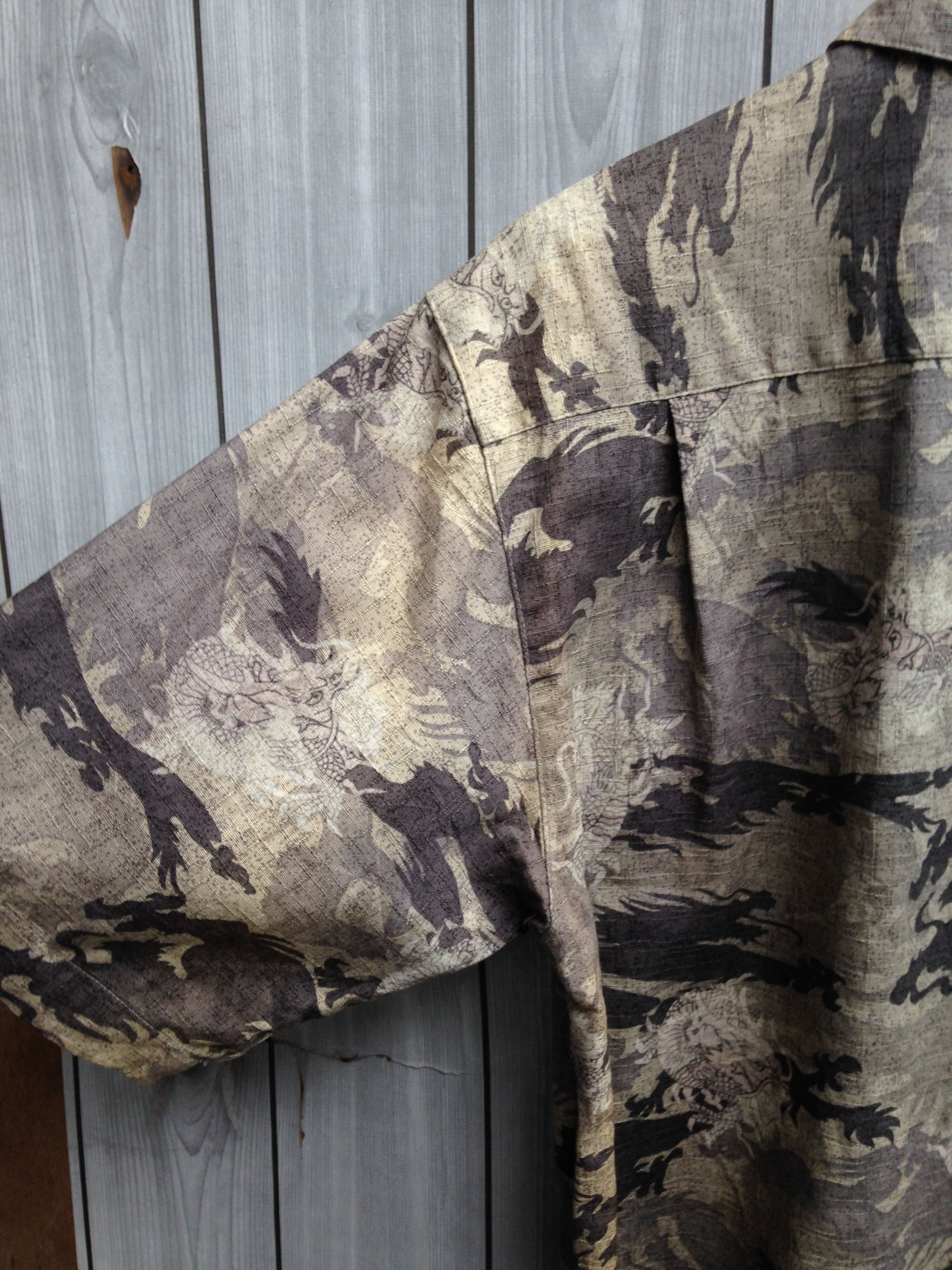 Japanese Brand Dragon Abstract Tribal Overall Print Shirt Size US M / EU 48-50 / 2 - 7 Thumbnail