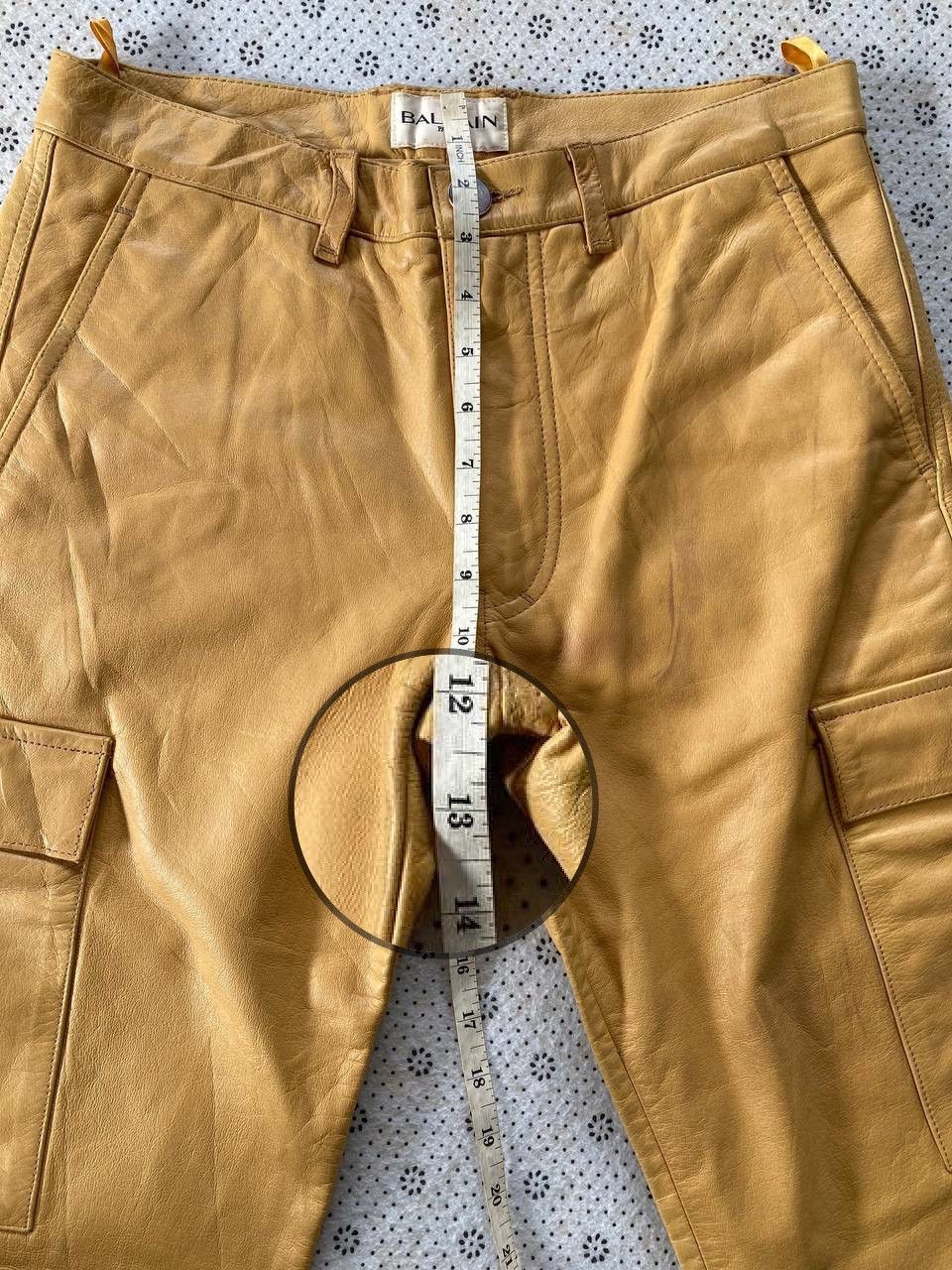 Balmain × Genuine Leather × Vintage Authentic Balmain Leather Short Pant Size US 29 - 6 Thumbnail