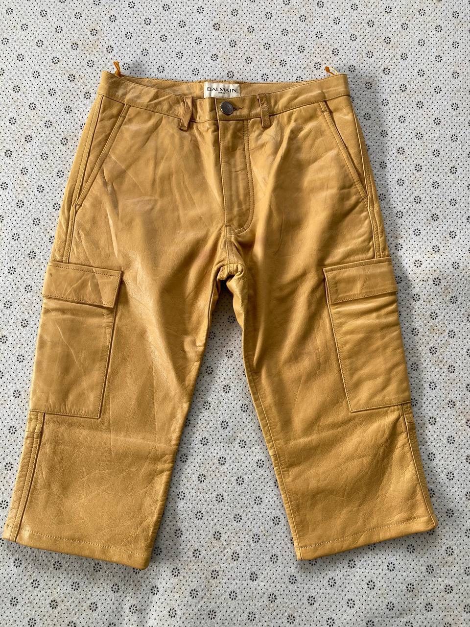 Balmain × Genuine Leather × Vintage Authentic Balmain Leather Short Pant Size US 29 - 1 Thumbnail