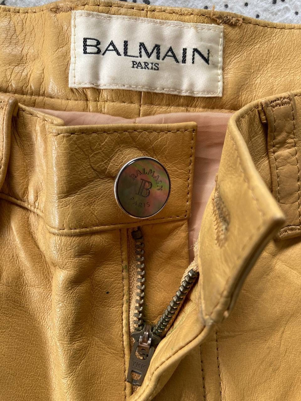 Balmain × Genuine Leather × Vintage Authentic Balmain Leather Short Pant Size US 29 - 8 Thumbnail