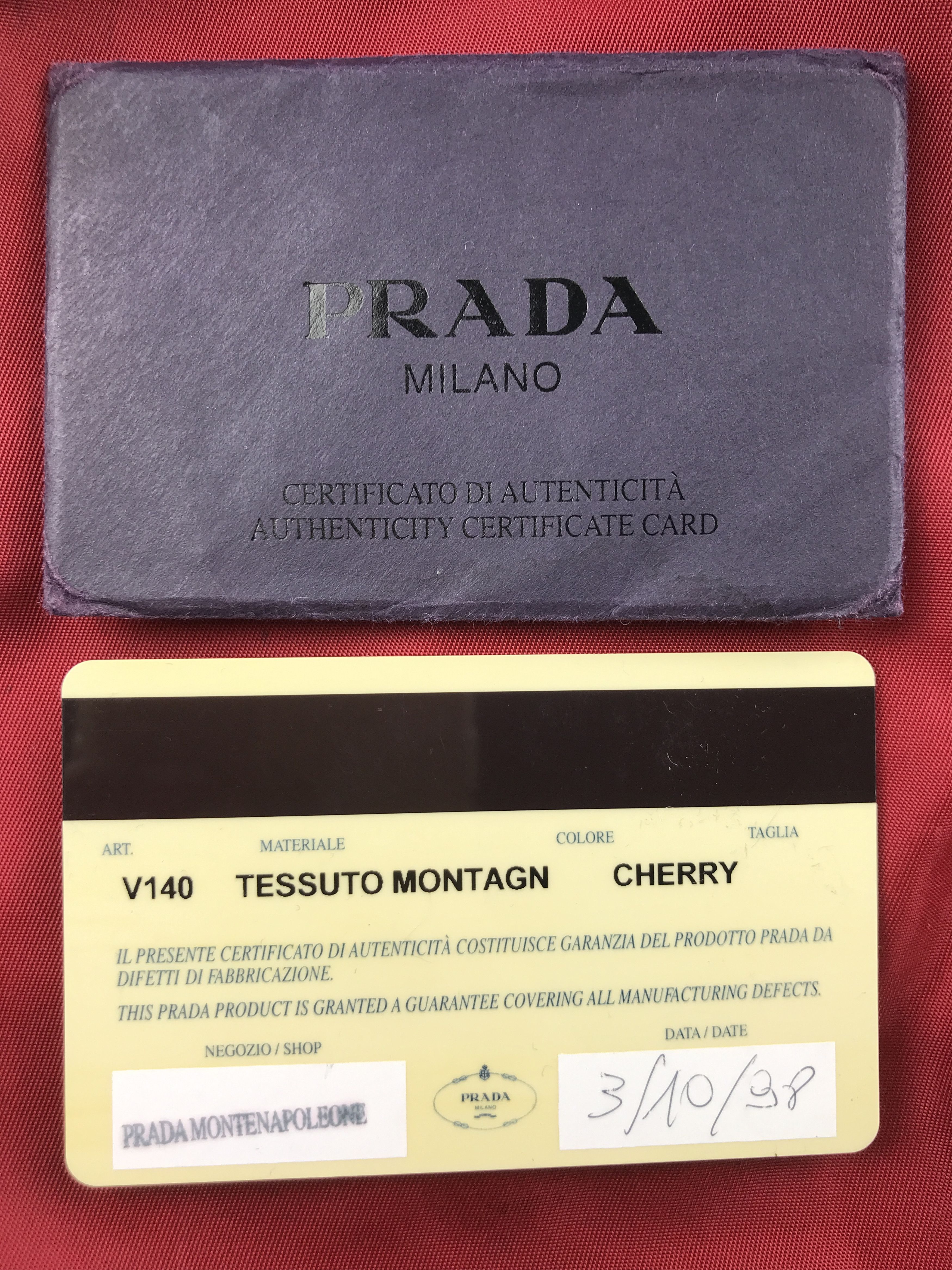 Prada Vintage Prada Nylon Backpack With Authentic Card Size ONE SIZE - 11 Thumbnail