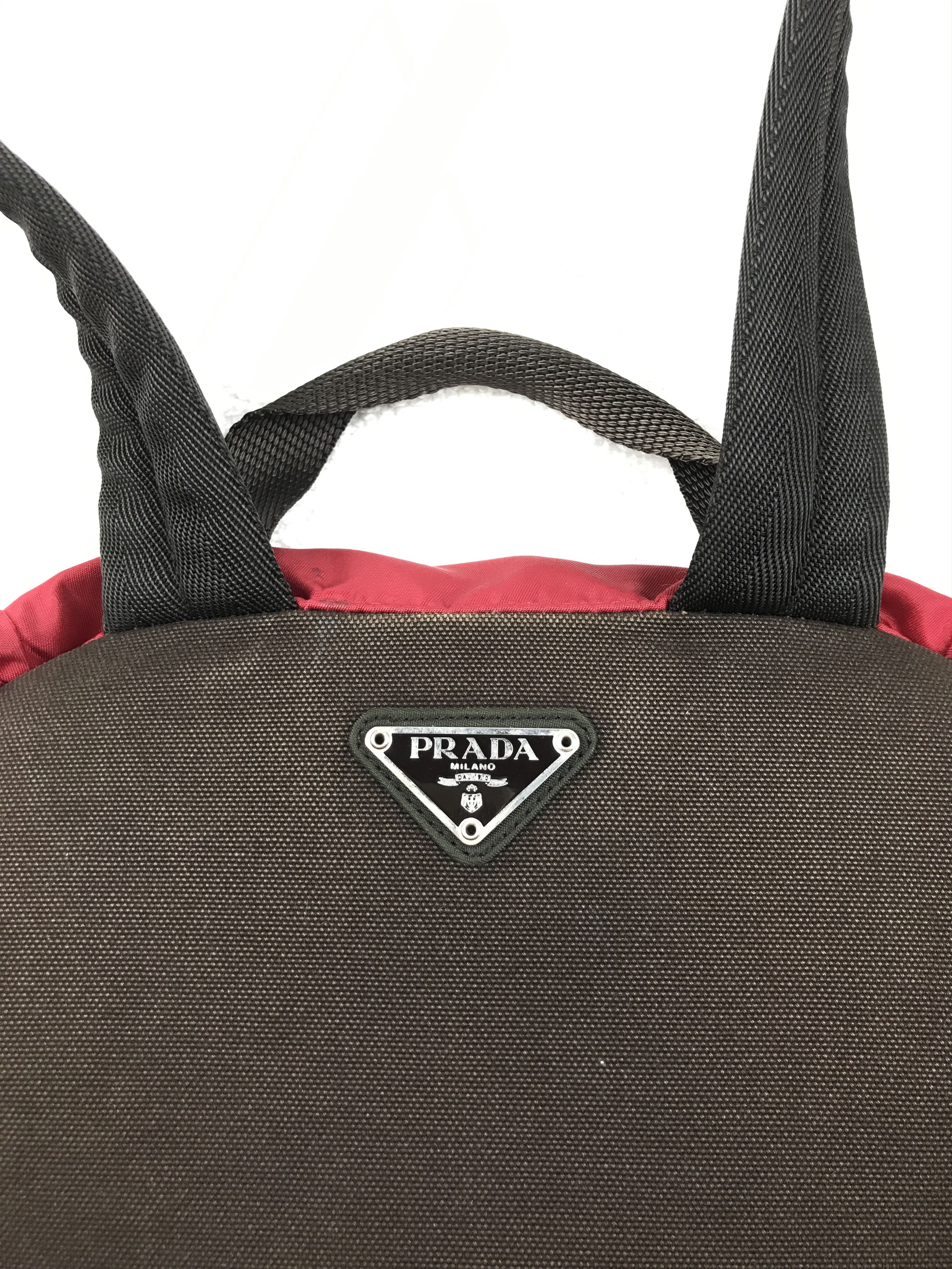 Prada Vintage Prada Nylon Backpack With Authentic Card Size ONE SIZE - 21 Thumbnail