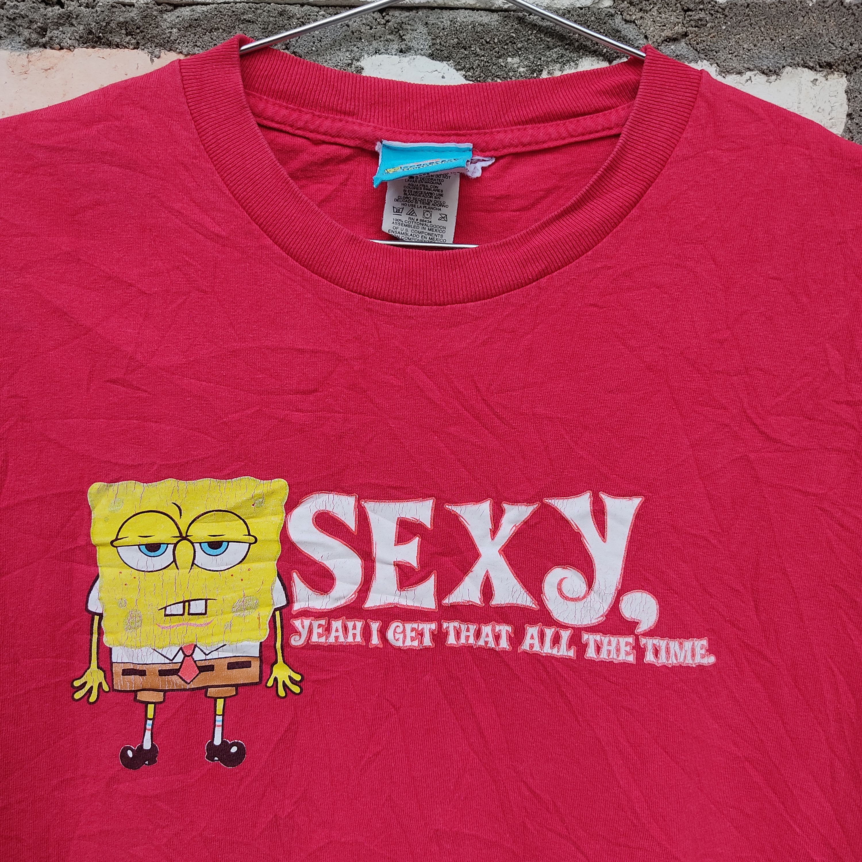 Cartoon Network × Nickelodeon Vintage Spongebob Squerepants Sexy, Cartoons © 2002 Size US L / EU 52-54 / 3 - 2 Thumbnail
