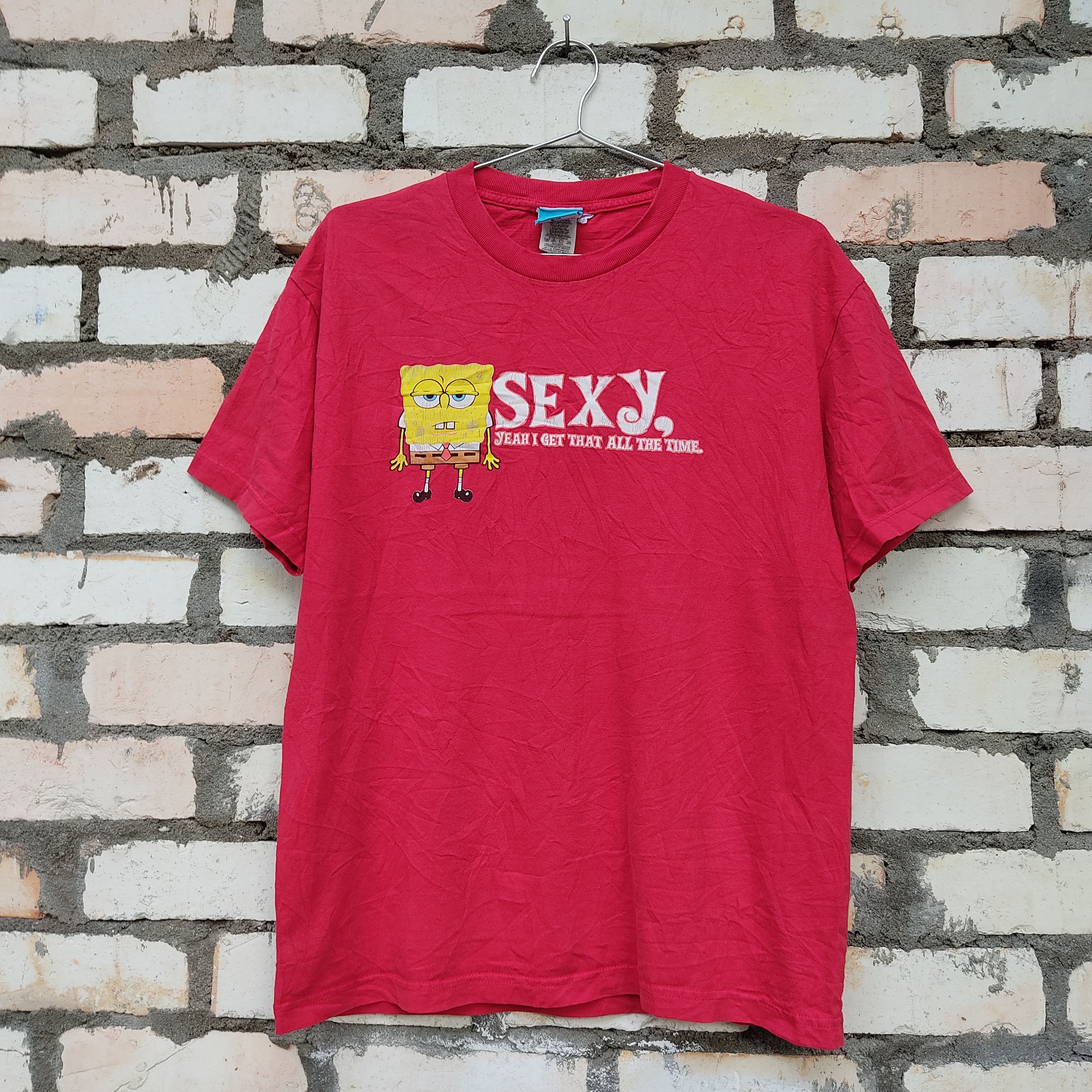 Cartoon Network × Nickelodeon Vintage Spongebob Squerepants Sexy, Cartoons © 2002 Size US L / EU 52-54 / 3 - 1 Thumbnail