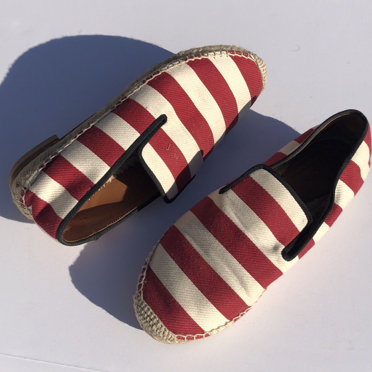Celine Celine Phoebe Philo Canvas Striped Espadrille Flats Size US 7 / IT 37 - 4 Thumbnail
