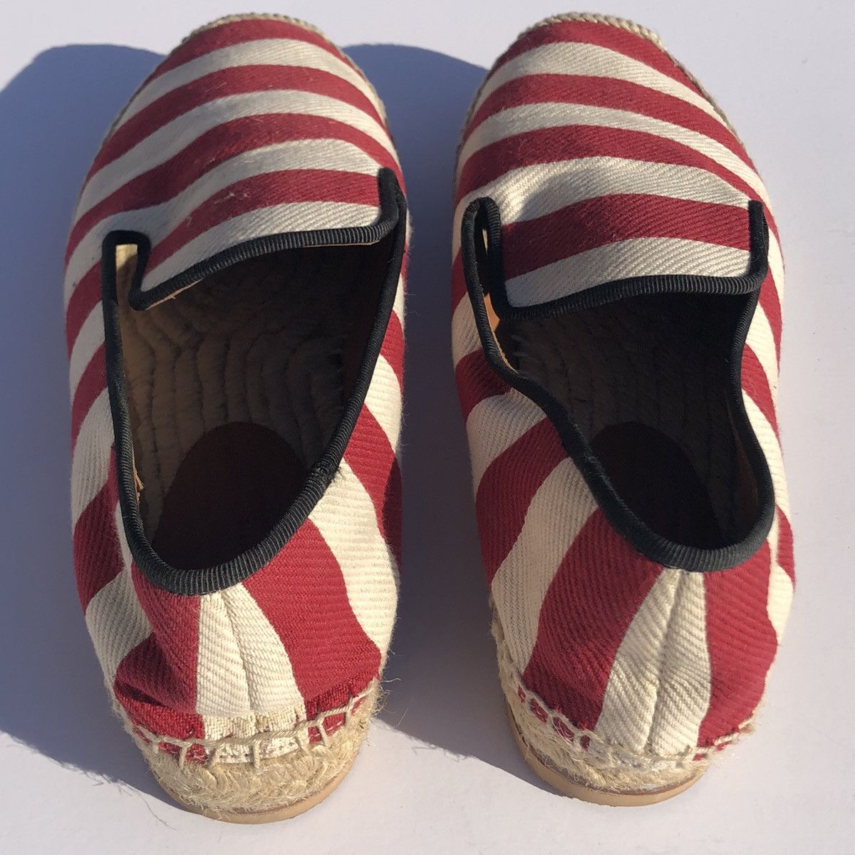 Celine Celine Phoebe Philo Canvas Striped Espadrille Flats Size US 7 / IT 37 - 5 Thumbnail