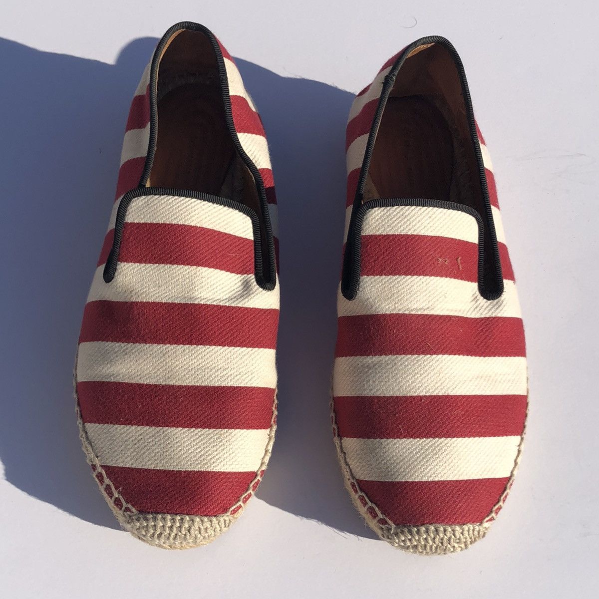 Celine Celine Phoebe Philo Canvas Striped Espadrille Flats Size US 7 / IT 37 - 3 Thumbnail