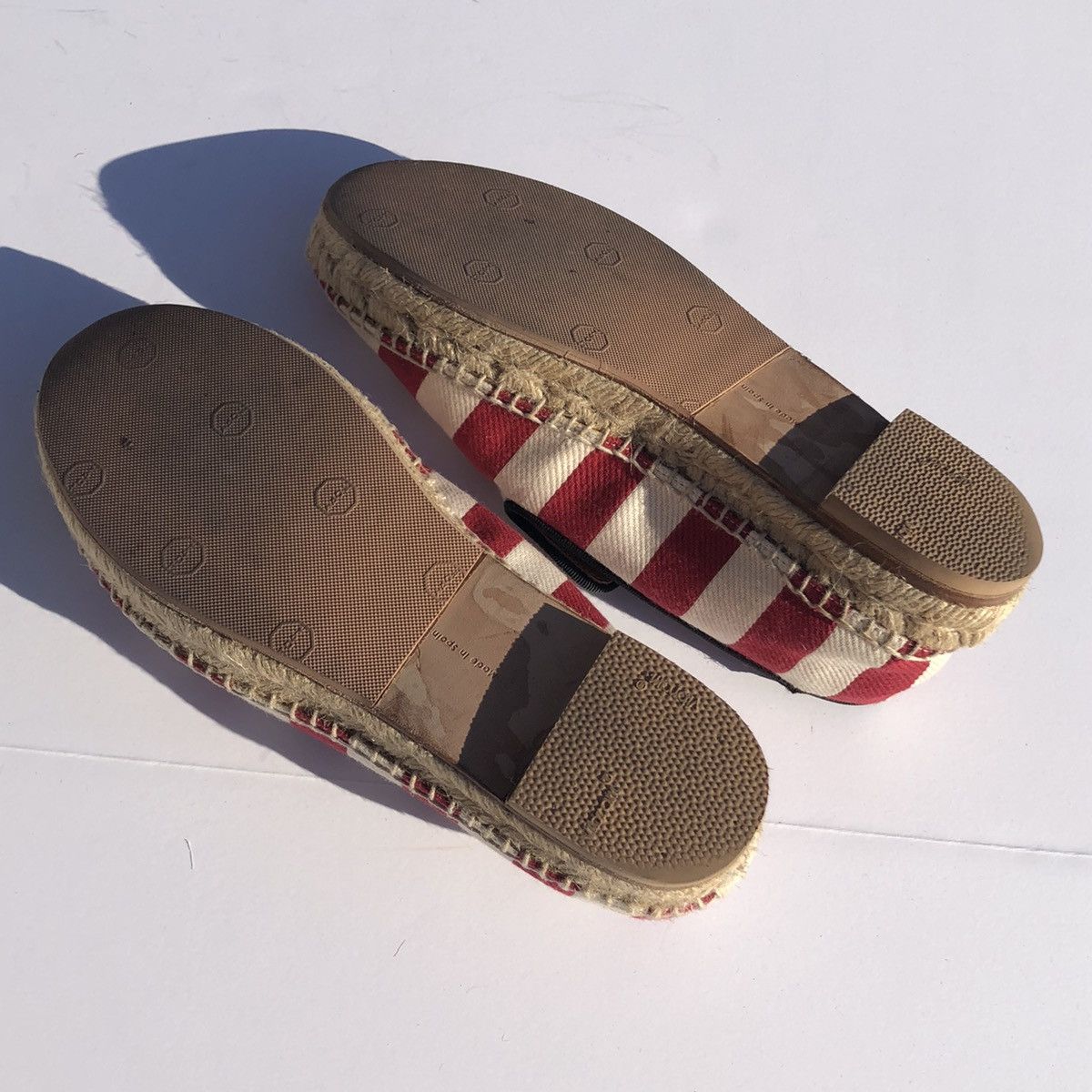 Celine Celine Phoebe Philo Canvas Striped Espadrille Flats Size US 7 / IT 37 - 8 Thumbnail