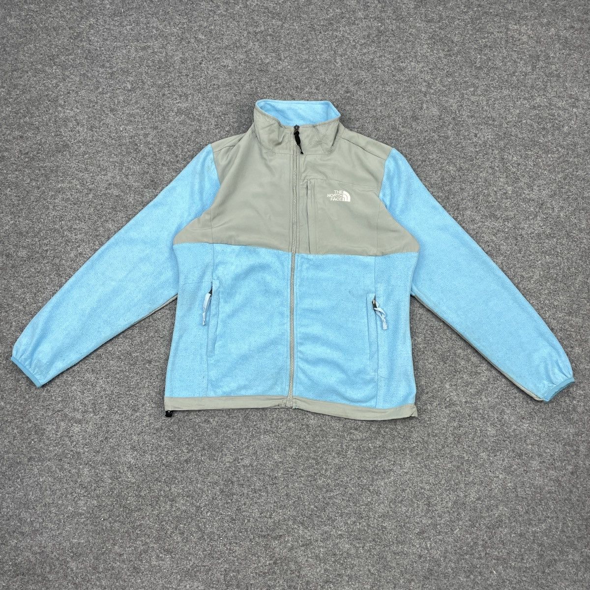 The North Face × Vintage The North Face Blue Grey Denali Jacket Size US L / EU 52-54 / 3 - 1 Thumbnail