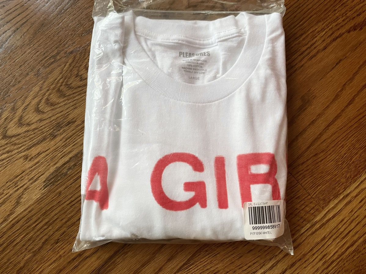 Pleasures Large White A Girl is A Gun Tee Shirt Merch Joy Red Black Size US L / EU 52-54 / 3 - 4 Thumbnail