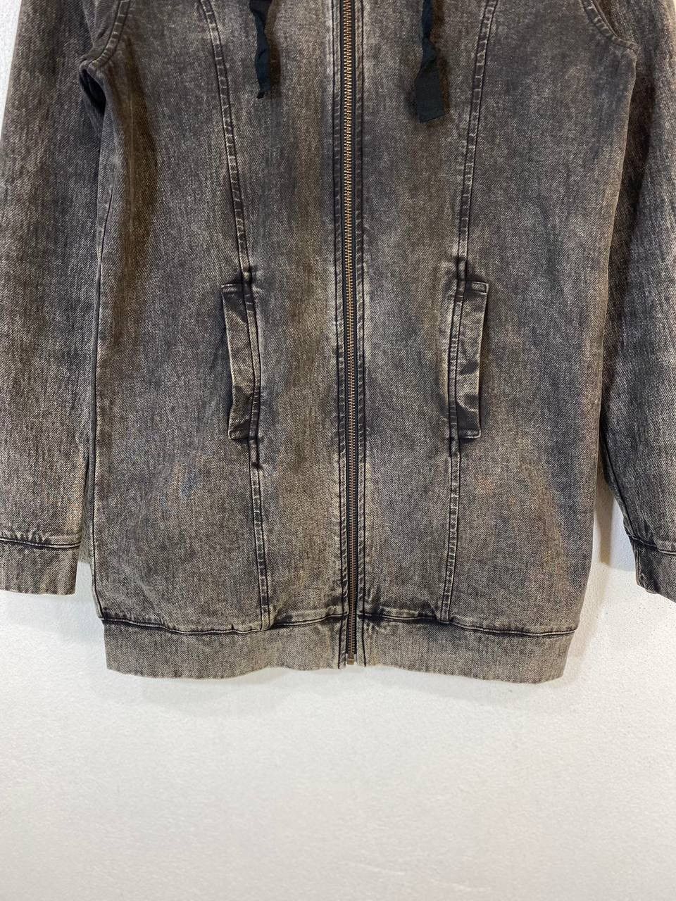 Vintage Japanese Brand Black Denim Jacket Hooded Size US S / EU 44-46 / 1 - 5 Thumbnail