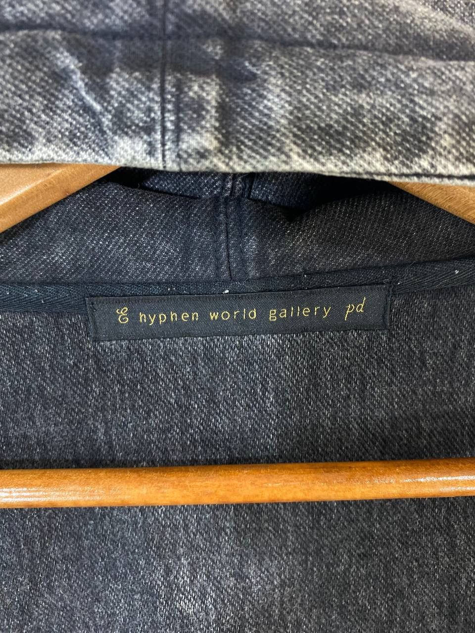 Vintage Japanese Brand Black Denim Jacket Hooded Size US S / EU 44-46 / 1 - 7 Thumbnail