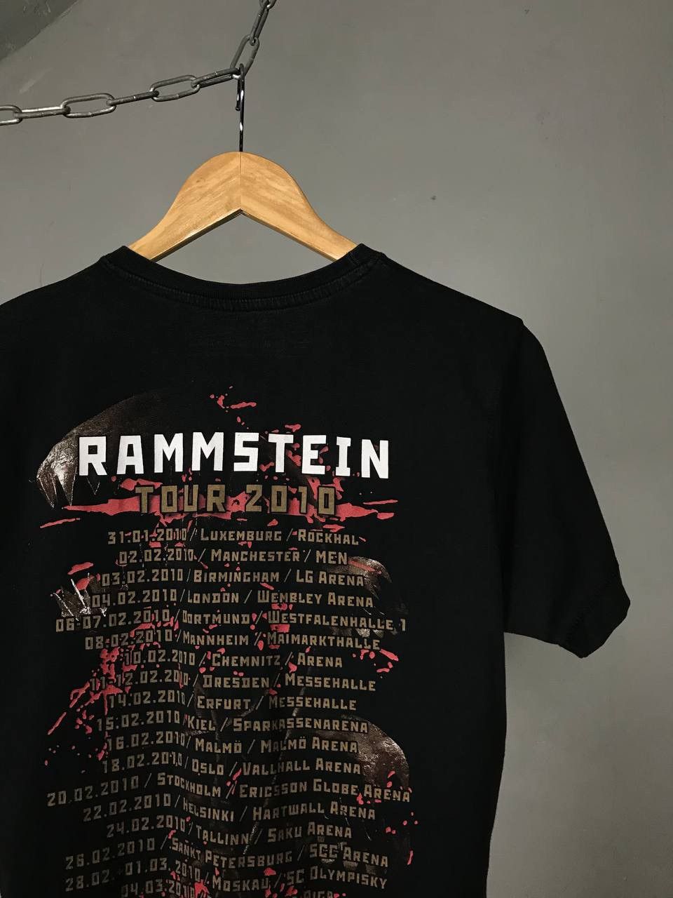 Band Tees Rammstein 2010 vintage rock band tour tee Size US S / EU 44-46 / 1 - 7 Thumbnail