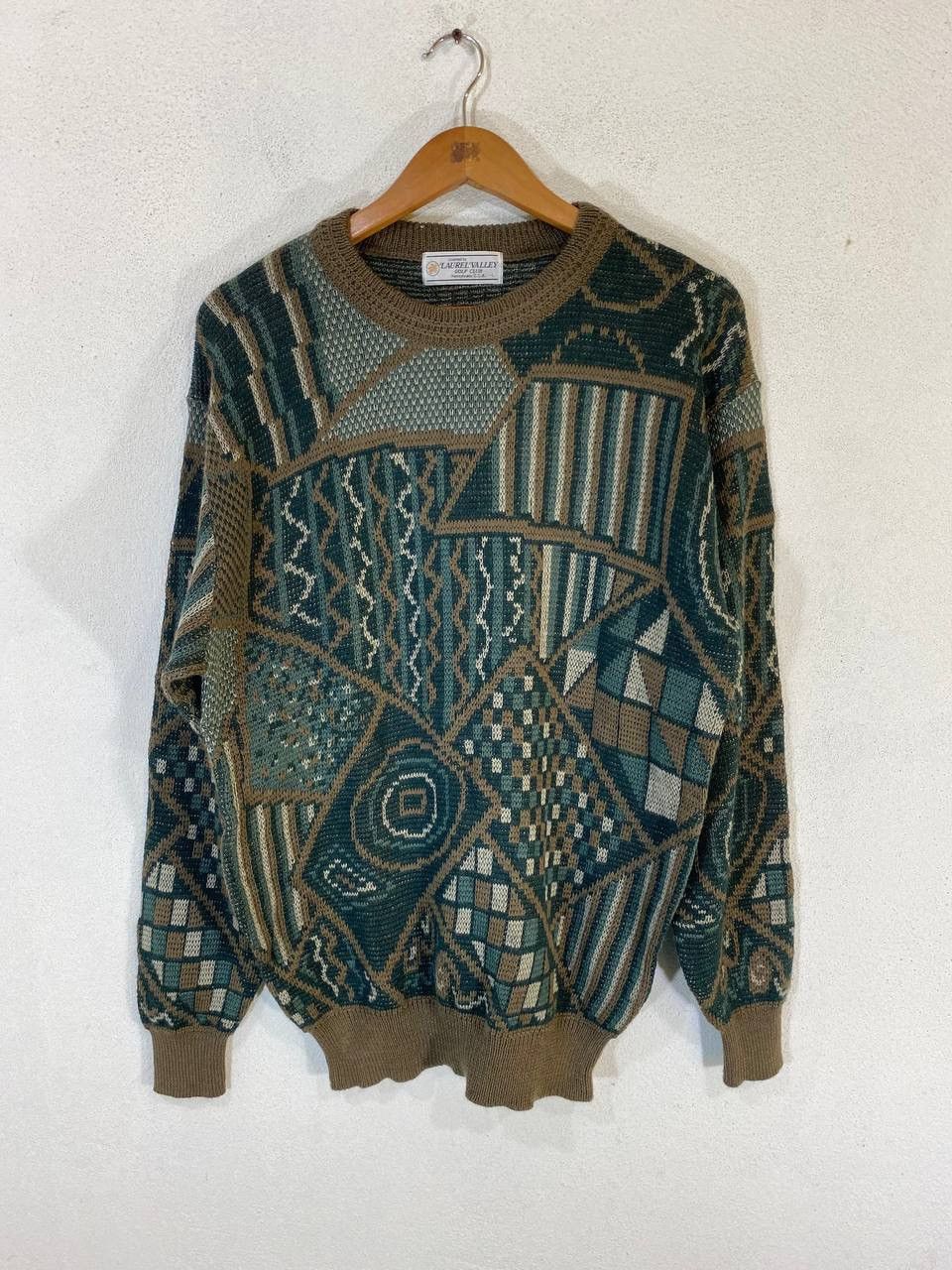 Aran Isles Knitwear Vintage Golfwear Laurel Valley Knitted Sweater Size US L / EU 52-54 / 3 - 1 Thumbnail