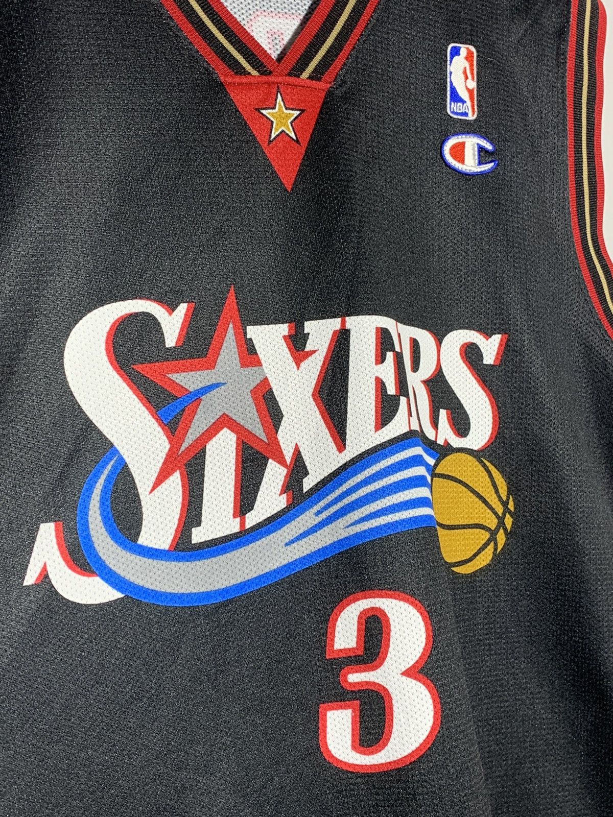 Champion #3 Allen Iverson Philadelphia Champion NBA Jersey Y2k style Size US L / EU 52-54 / 3 - 7 Thumbnail