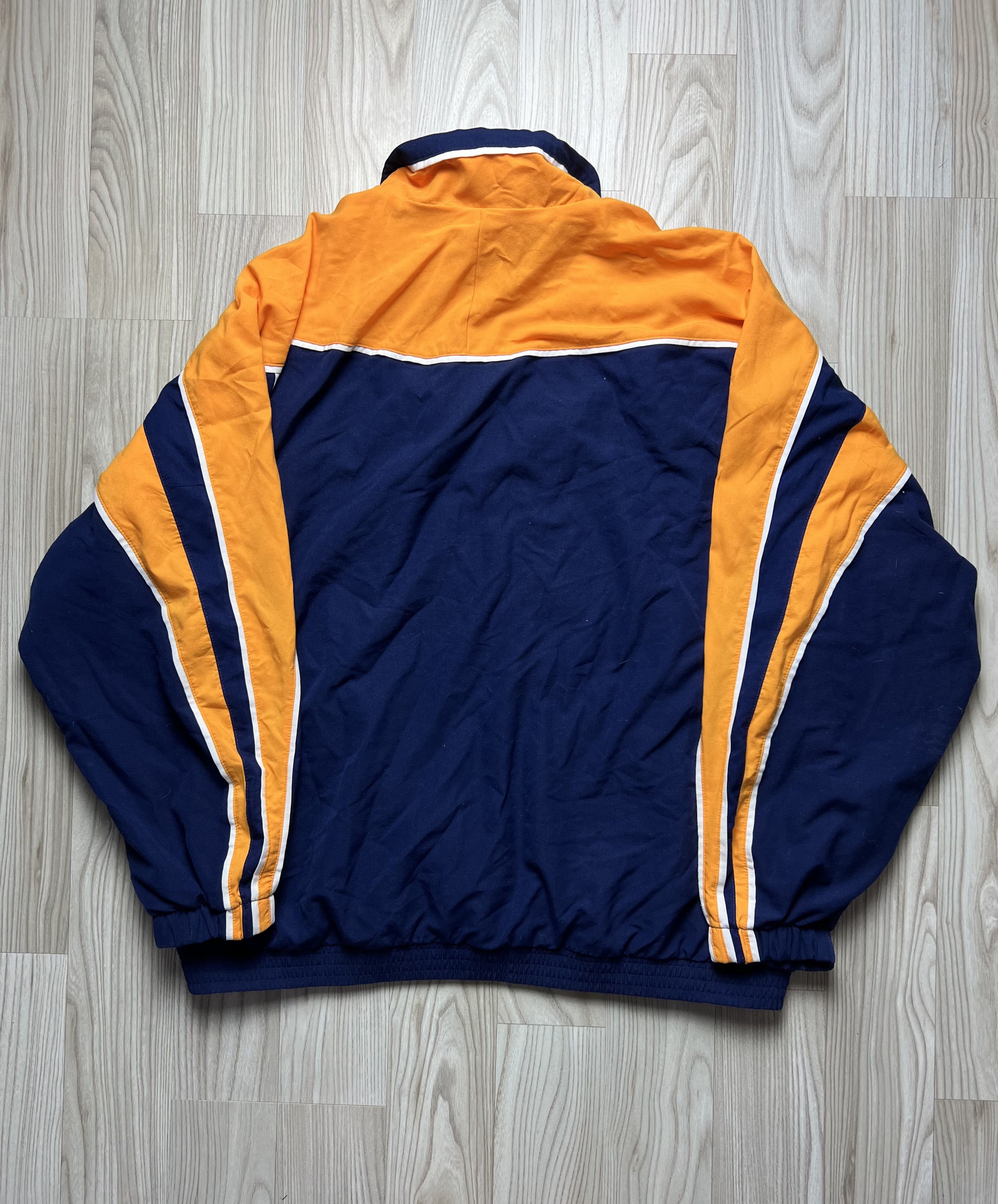 90'S Adidas Nylon Jacket, Men's Size L, Vintage Nylon orange type Vintage Second Hand