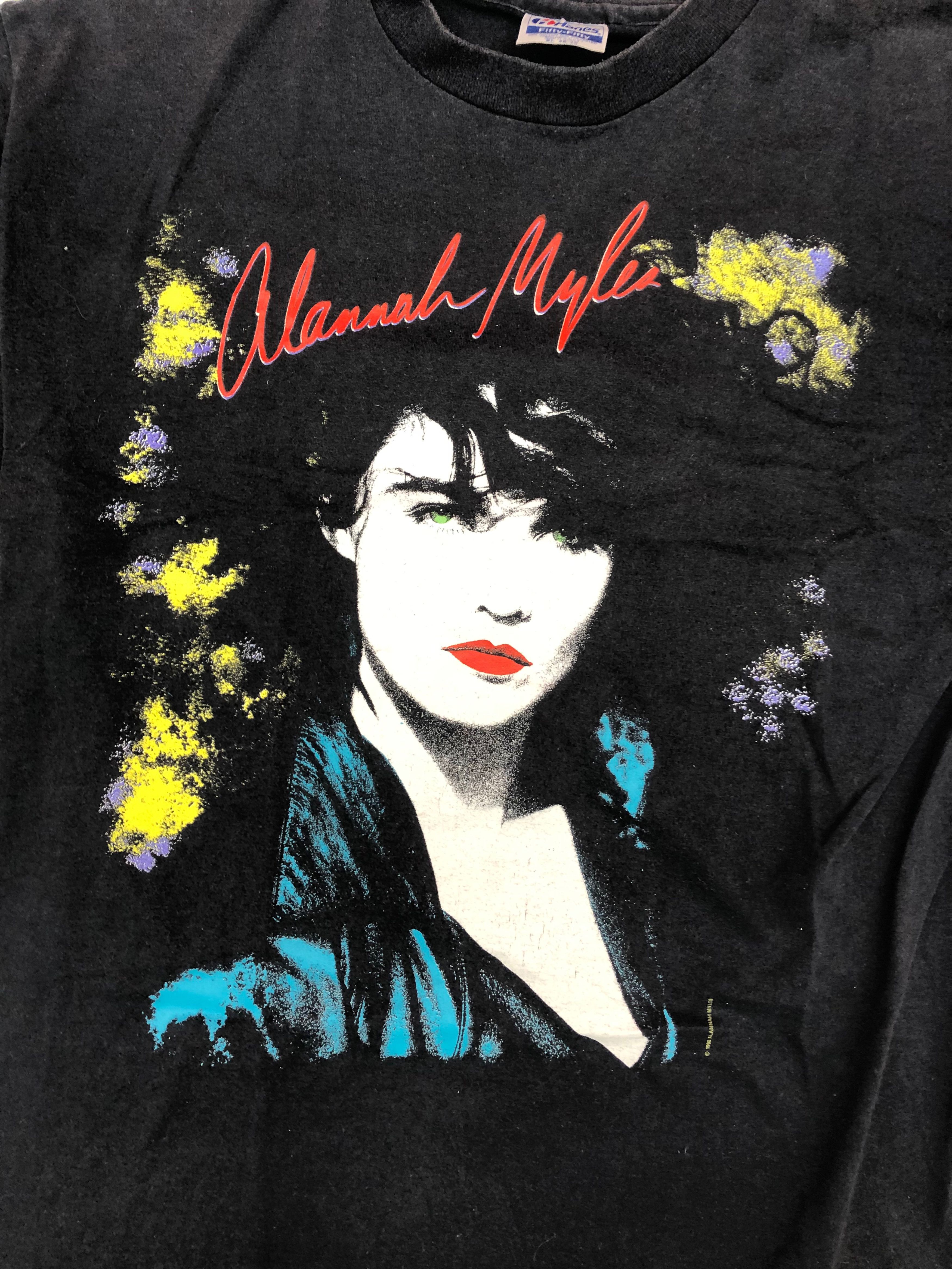 Band Tees Rare 1990 Alannah Myles From Nowhere Tour Big Face Graphic Size US XL / EU 56 / 4 - 3 Thumbnail