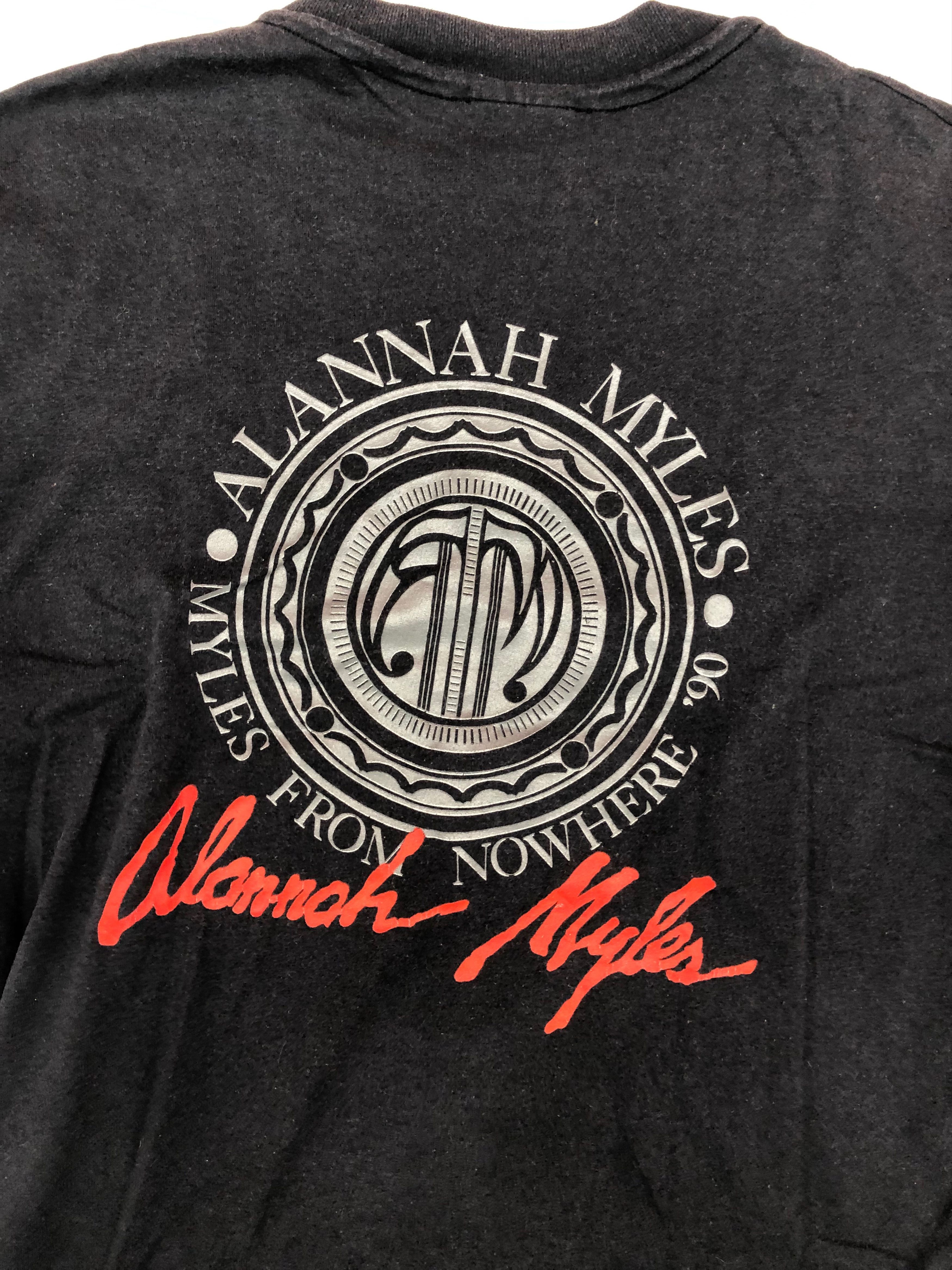 Band Tees Rare 1990 Alannah Myles From Nowhere Tour Big Face Graphic Size US XL / EU 56 / 4 - 4 Thumbnail