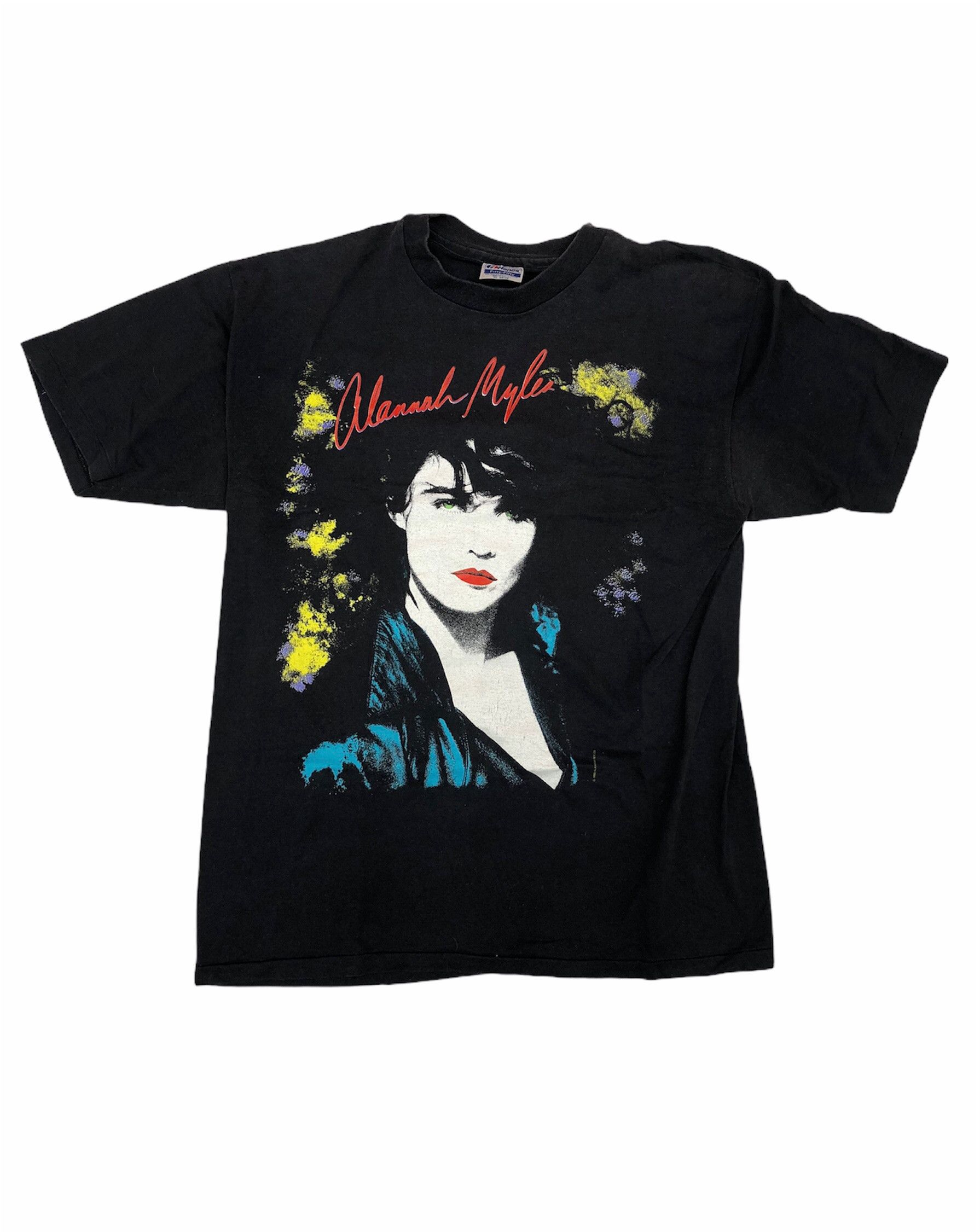 Band Tees Rare 1990 Alannah Myles From Nowhere Tour Big Face Graphic Size US XL / EU 56 / 4 - 1 Thumbnail