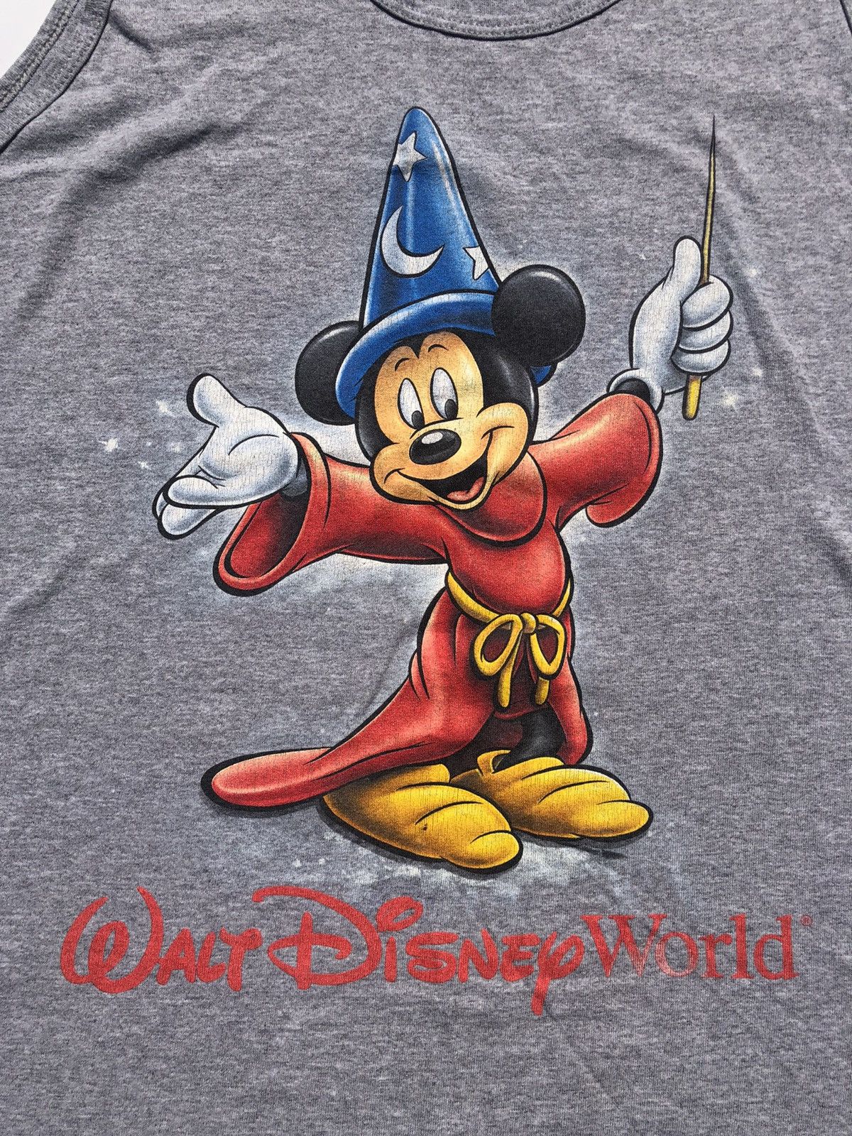 Vintage Vintage Walt Disney World Mickey Mouse Sorcerer Tank Top Size US XL / EU 56 / 4 - 2 Thumbnail