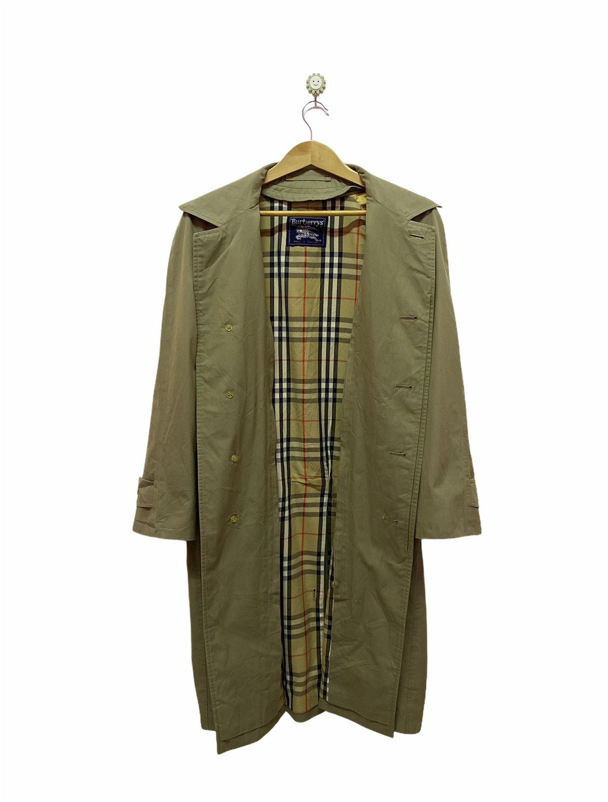 Burberry Vintage Rare Burberrys Trench Coat Nova Checked lining Size US M / EU 48-50 / 2 - 1 Thumbnail