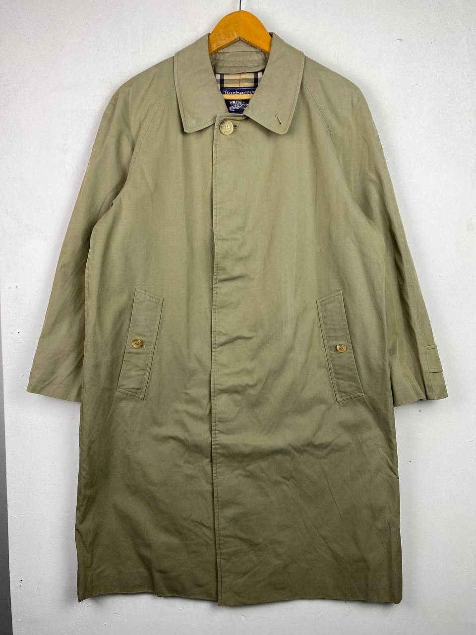 Burberry Vintage Rare Burberrys Trench Coat Nova Checked lining Size US M / EU 48-50 / 2 - 2 Thumbnail