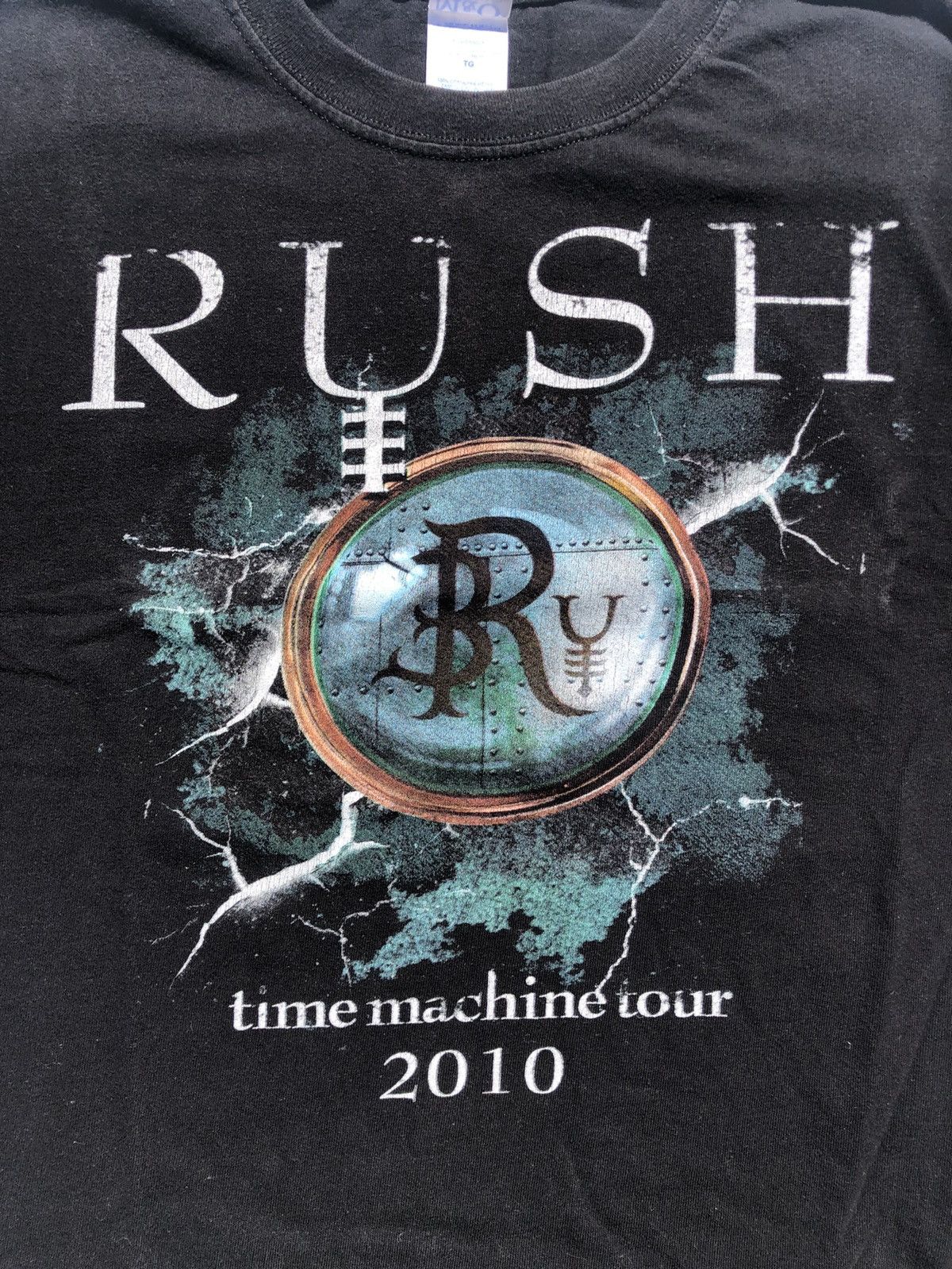 Vintage Vintage Rush 2010 Time Machine Tour Double Sided T-Shirt Size US XL / EU 56 / 4 - 3 Thumbnail
