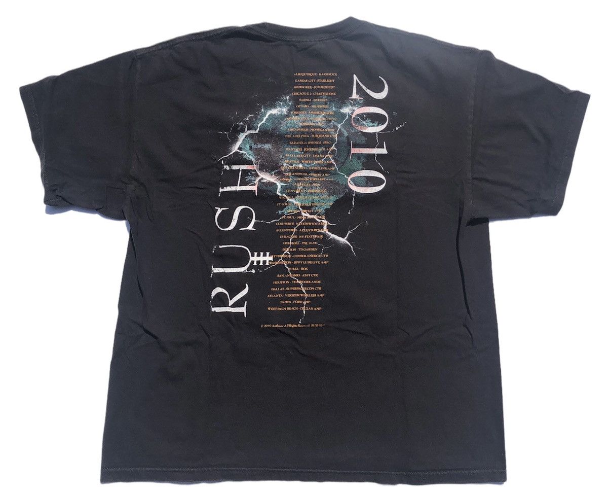 Vintage Vintage Rush 2010 Time Machine Tour Double Sided T-Shirt Size US XL / EU 56 / 4 - 2 Thumbnail