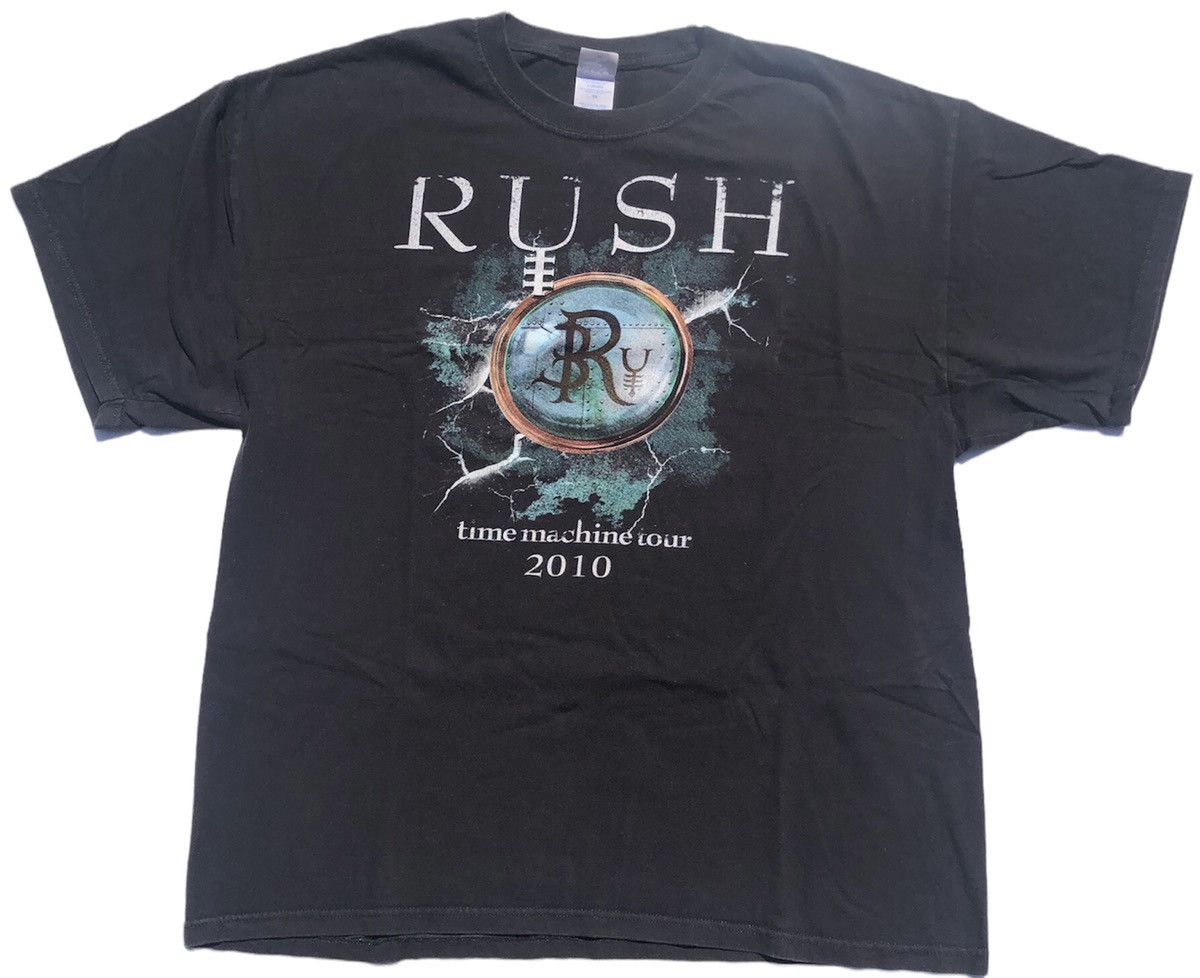 Vintage Vintage Rush 2010 Time Machine Tour Double Sided T-Shirt Size US XL / EU 56 / 4 - 1 Thumbnail