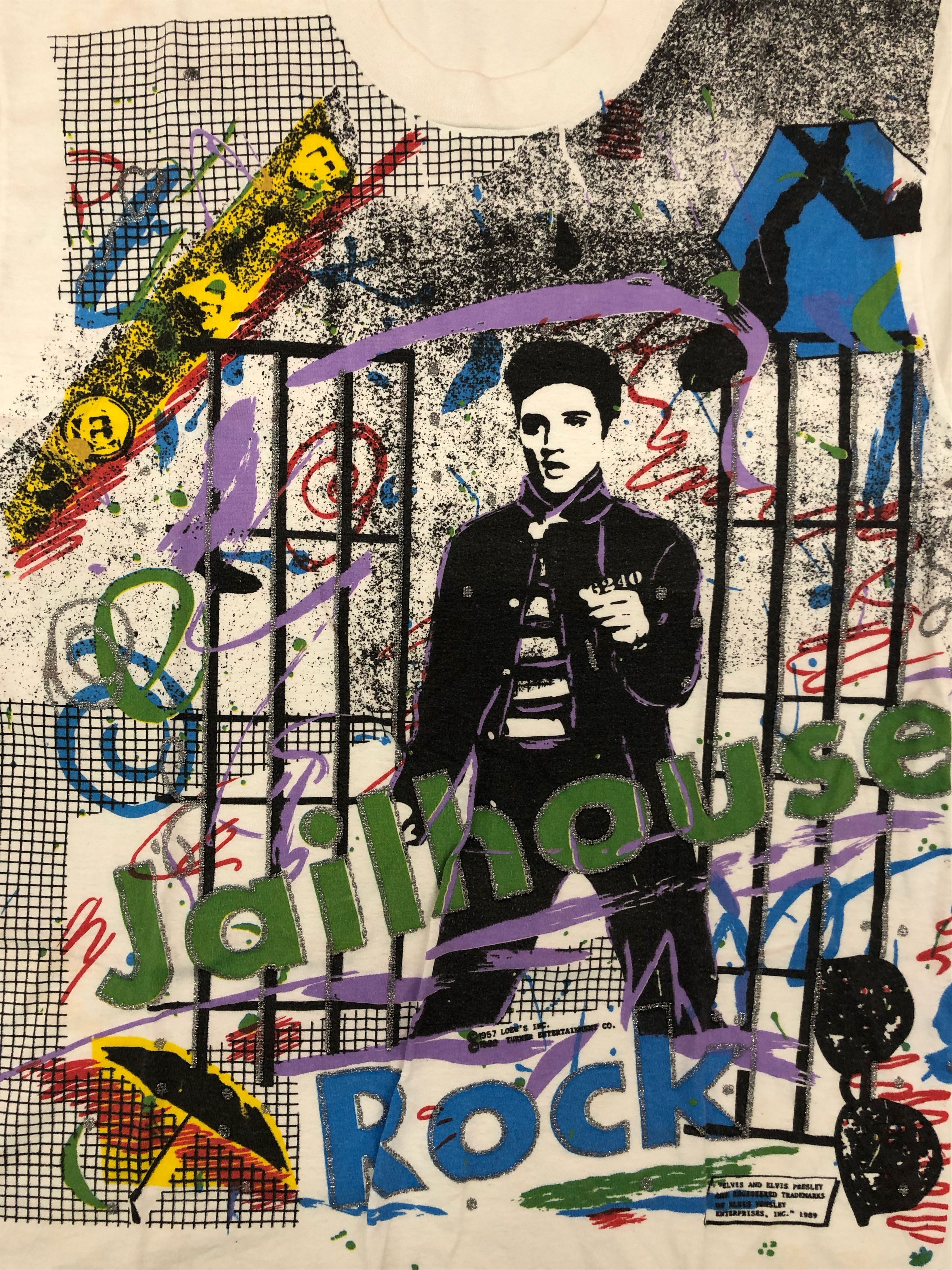 Band Tees 1989 Elvis Presley Jailhouse Rock T-shirt Mosquitohead Size US XL / EU 56 / 4 - 2 Thumbnail