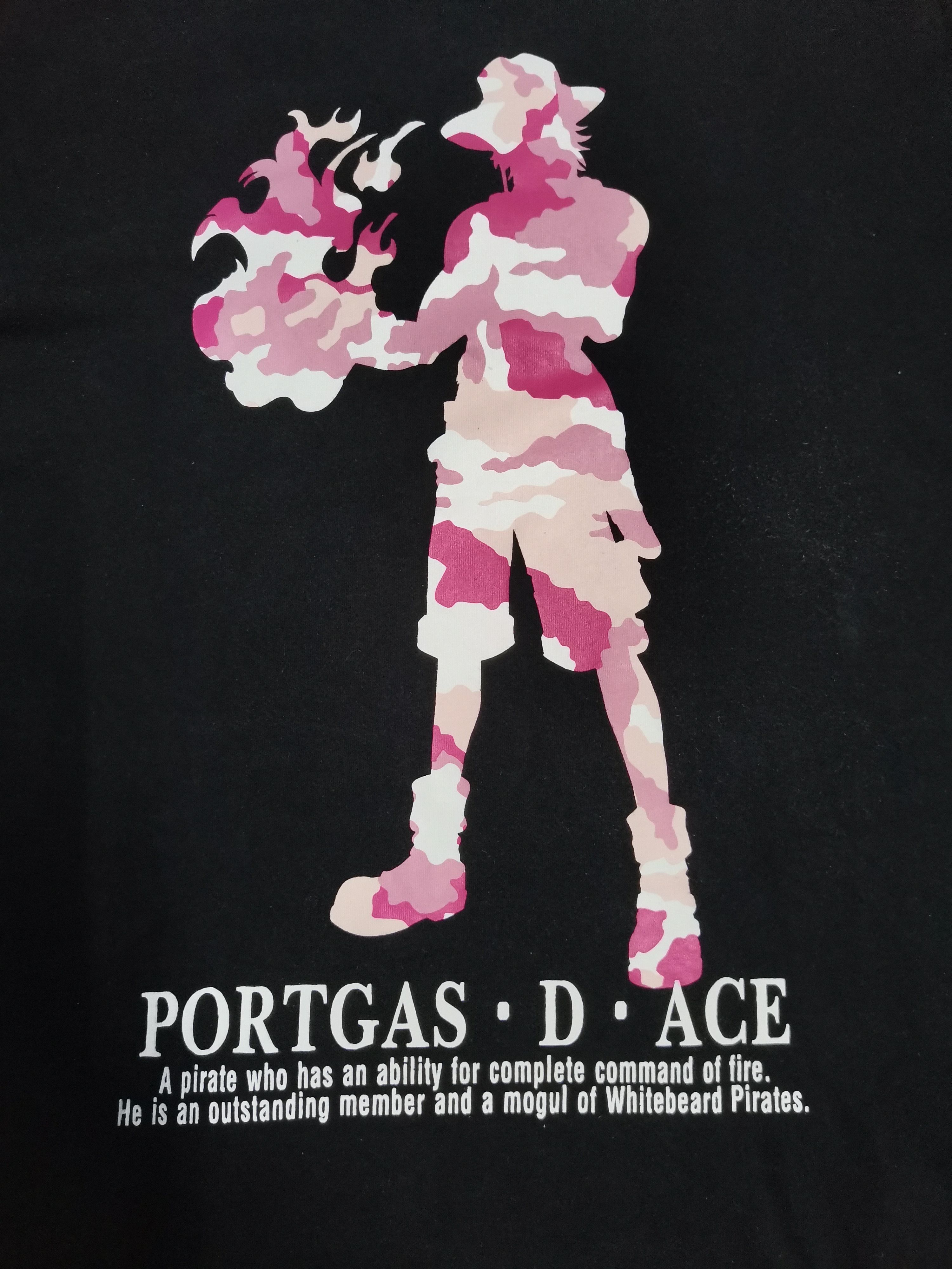 Anime Vintage Portgas d Ace One Piece Japan Anime Long Sleeve Eva Size US L / EU 52-54 / 3 - 1 Thumbnail