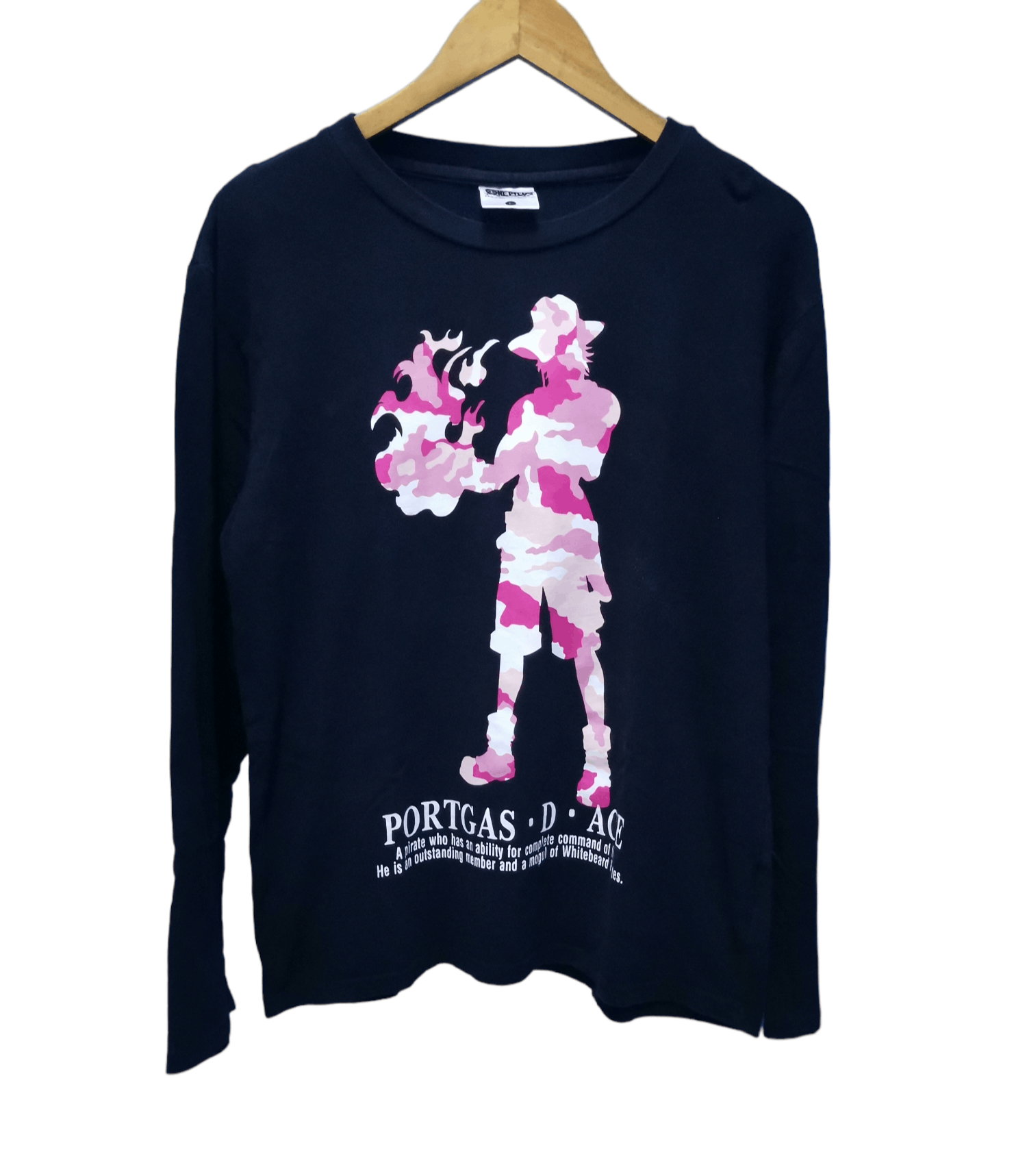 Anime Vintage Portgas d Ace One Piece Japan Anime Long Sleeve Eva Size US L / EU 52-54 / 3 - 2 Thumbnail