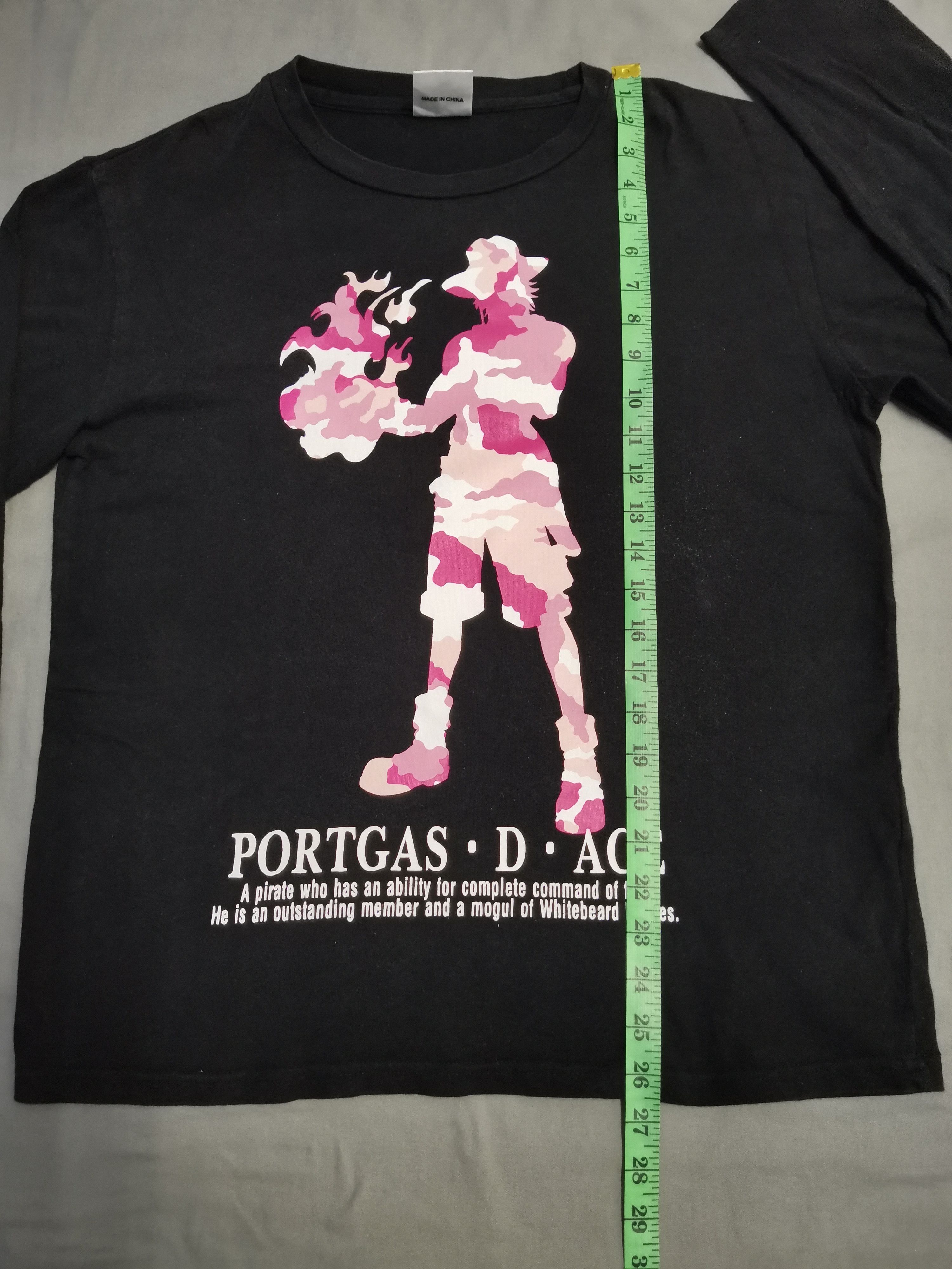Anime Vintage Portgas d Ace One Piece Japan Anime Long Sleeve Eva Size US L / EU 52-54 / 3 - 5 Thumbnail