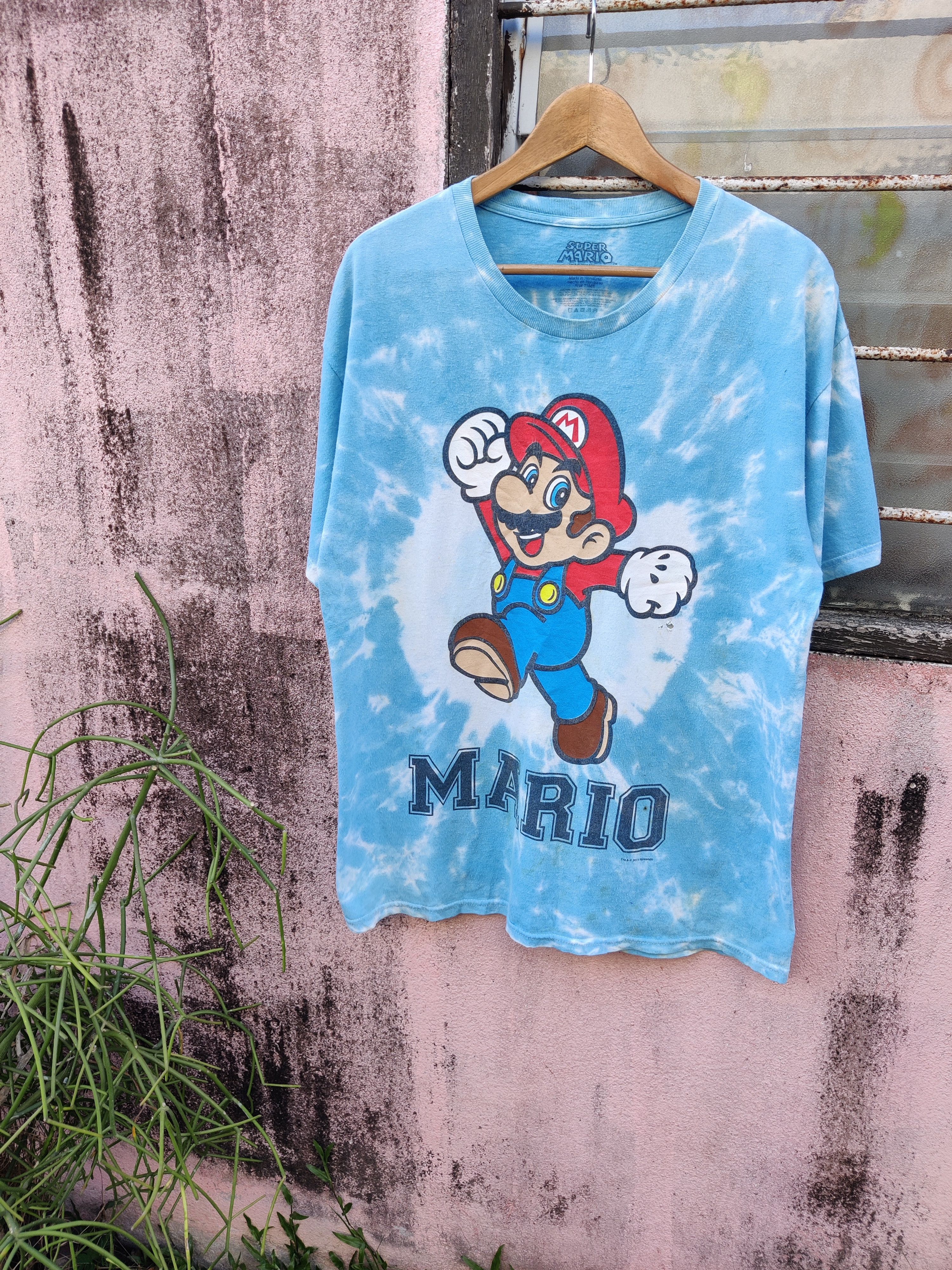 Anime 🔥Best Offer🔥Nintendo Super Mario Big Logo Tie Dye Shirt Size US M / EU 48-50 / 2 - 1 Thumbnail