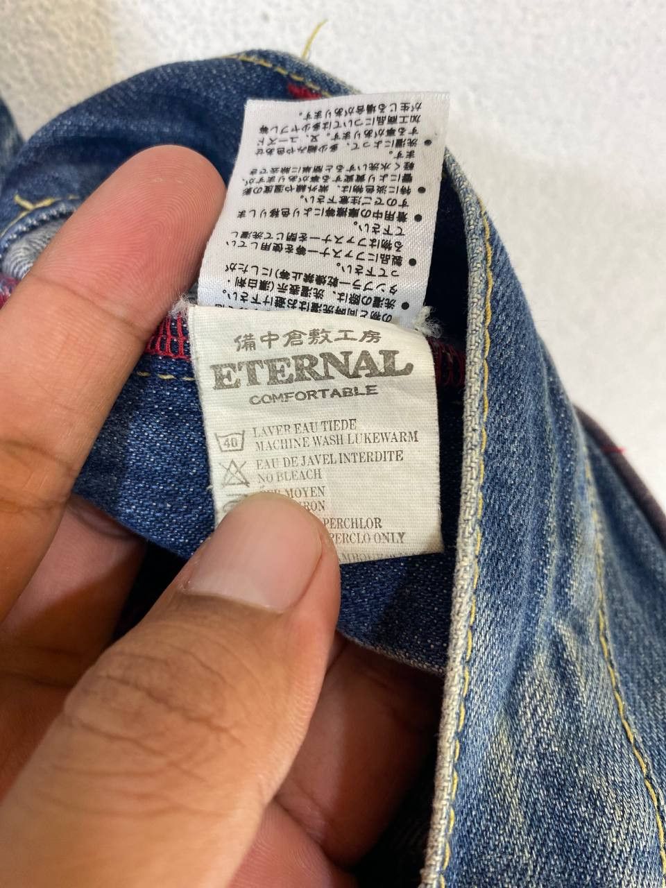 Eternal vintage eternal nice design distressed denim Size US 36 / EU 52 - 14 Thumbnail