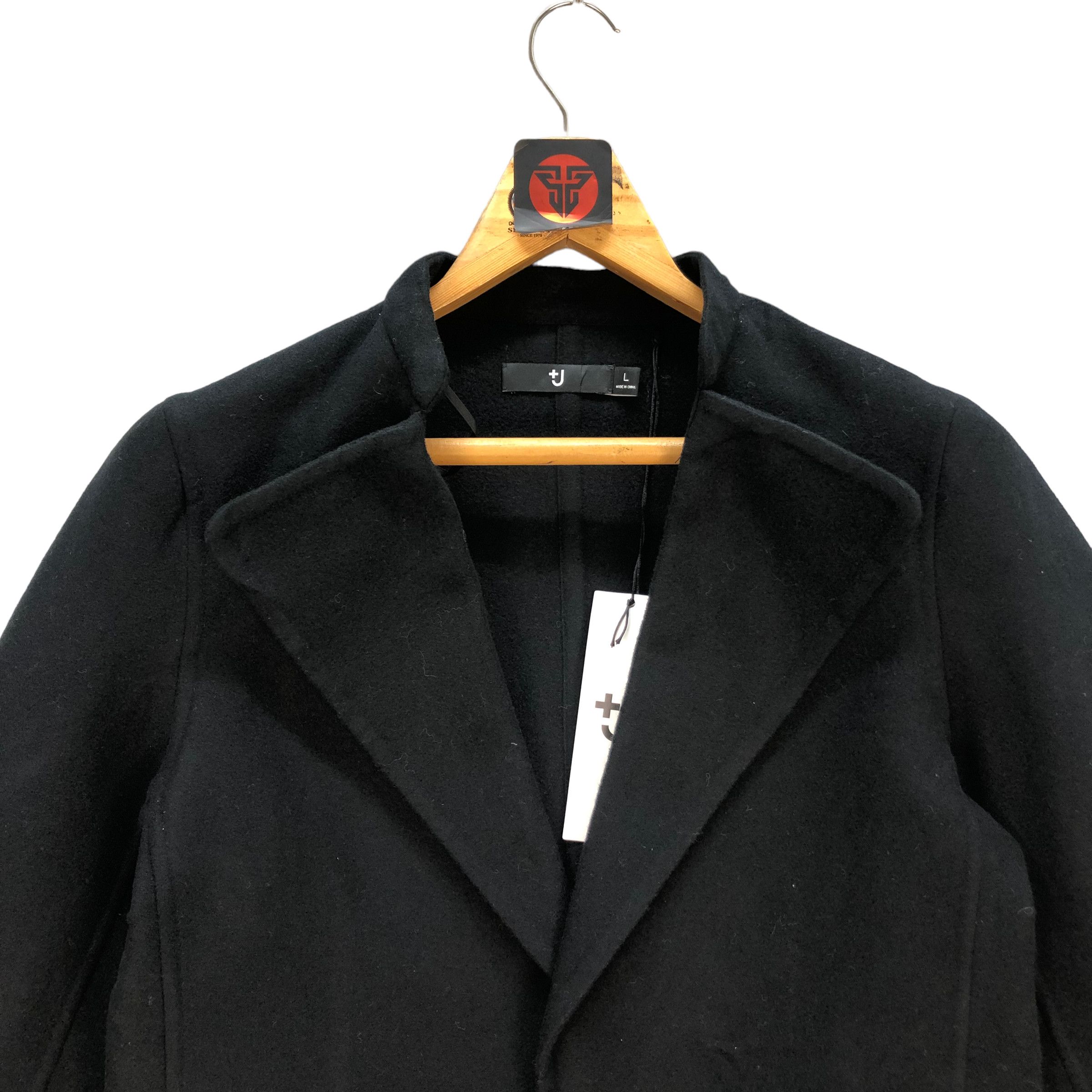 Japanese Brand +J WOOL CASUAL JACKET #7082-108 Size L / US 10 / IT 46 - 2 Thumbnail