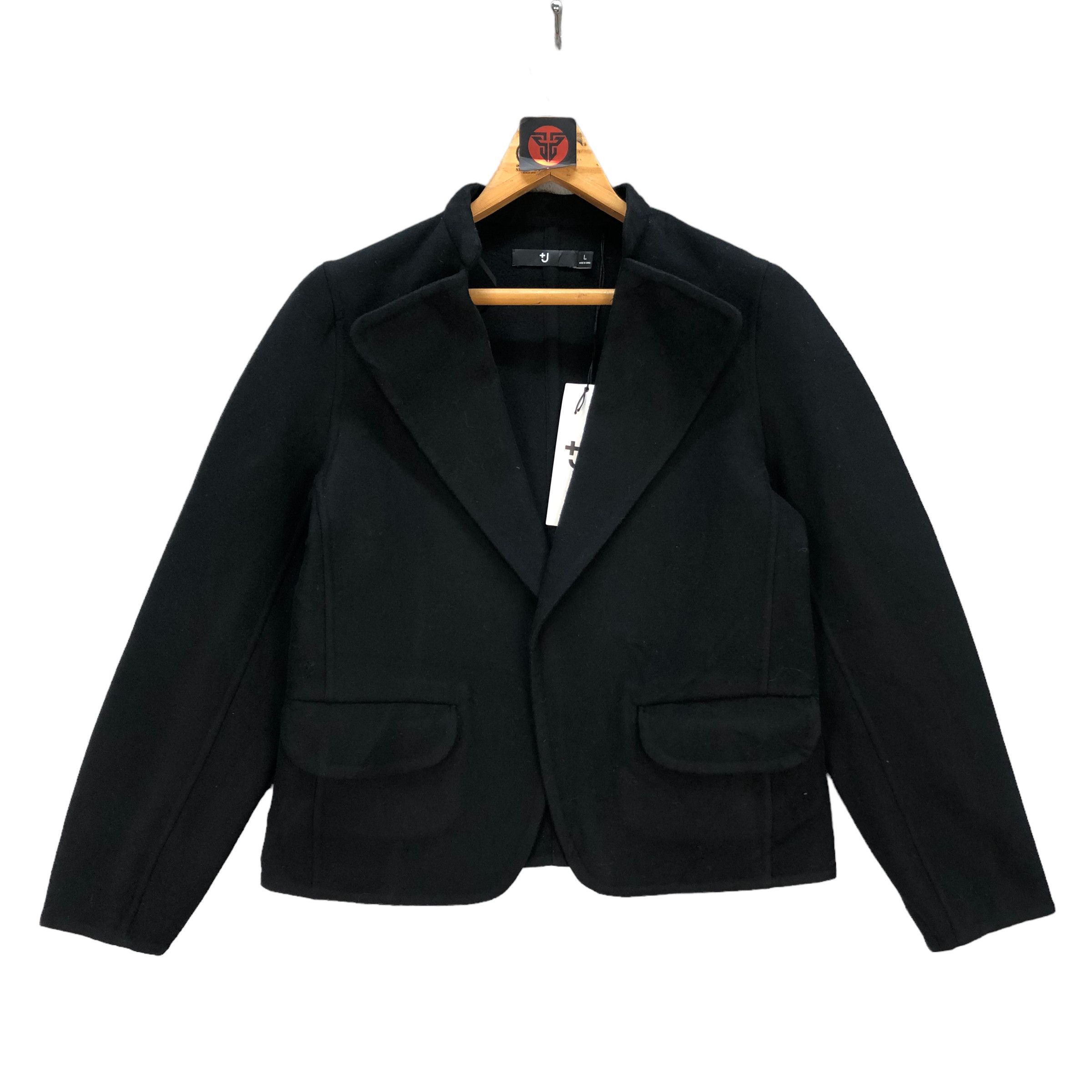 Japanese Brand +J WOOL CASUAL JACKET #7082-108 Size L / US 10 / IT 46 - 1 Thumbnail