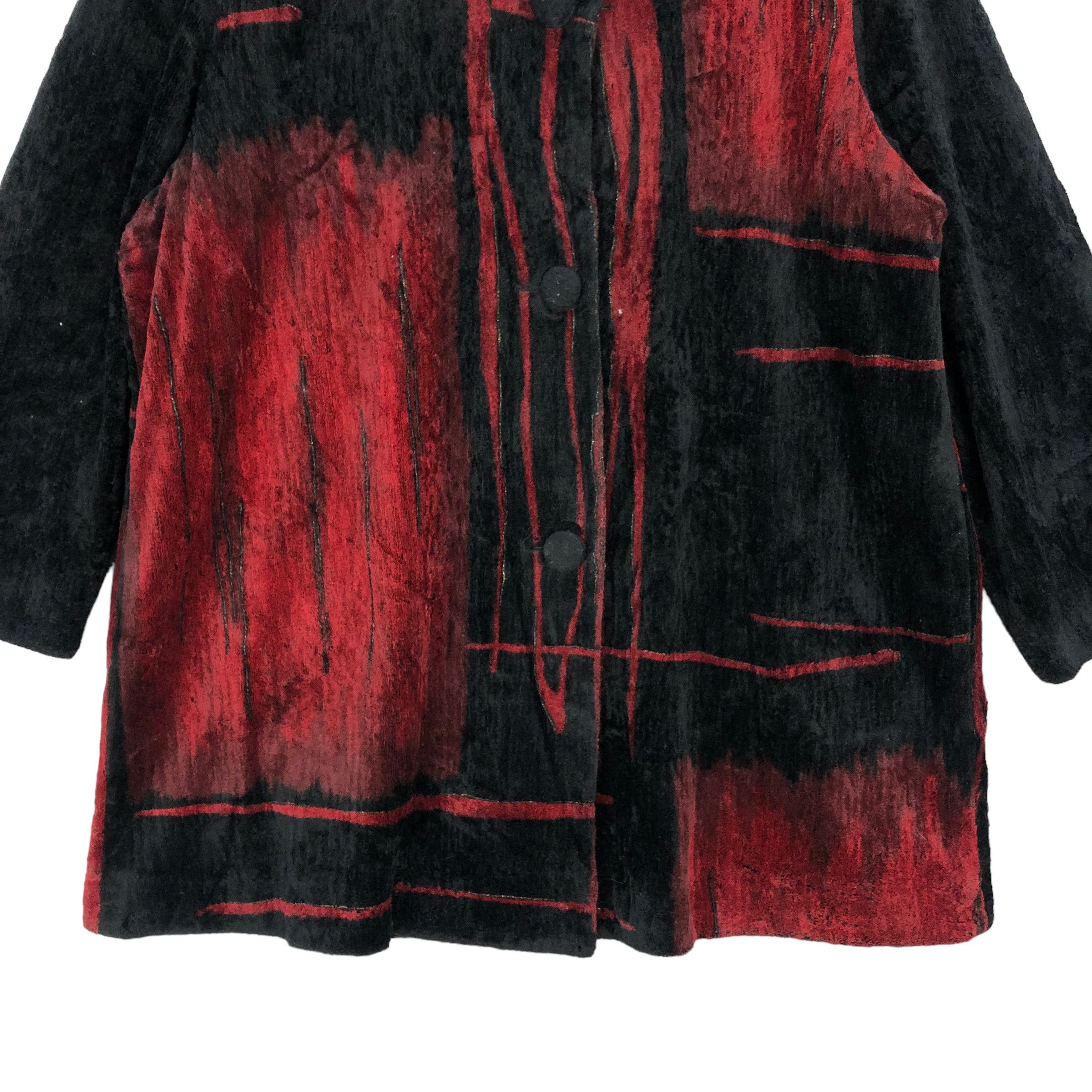 Japanese Brand LAVIOLA ARTWORK NICE DESIGN VELVET JACKET #7085-108 Size XL / US 12-14 / IT 48-50 - 3 Thumbnail